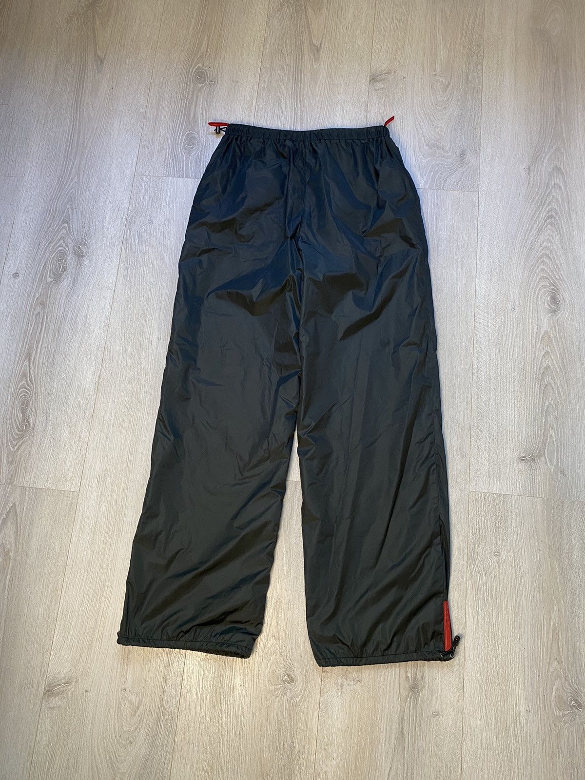 Vintage RARE Red Tab Prada Sport Nylon Track Pants Vintage | Grailed