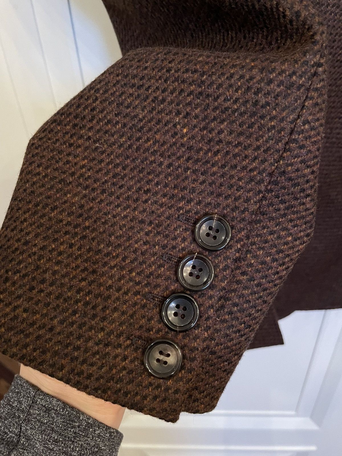 Comme des Garcons × Junya Watanabe Junya Watanabe OpenBack Harness belt tweed jacket Size L / US 10 / IT 46 - 4 Thumbnail
