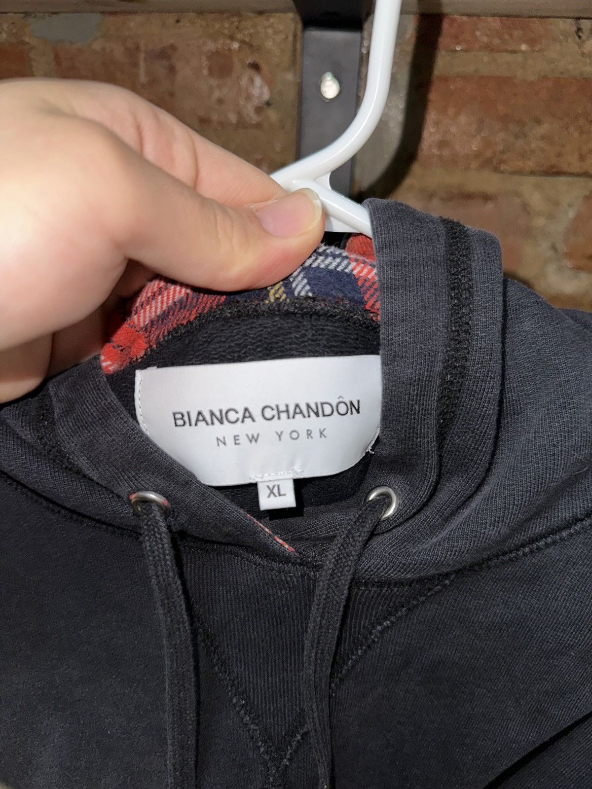 BIANCA CHANDON Bianca Chandon Plaid Hoodie Size US XL / EU 56 / 4 - 2 Thumbnail