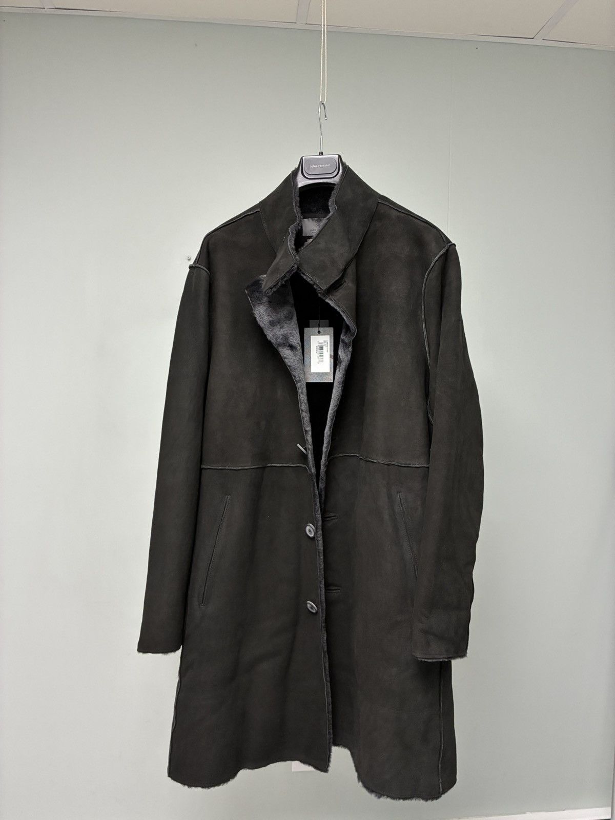 John Varvatos Ellwood Shearling Coat EU 54 USA 44 Size US L / EU 52-54 / 3 - 14 Thumbnail