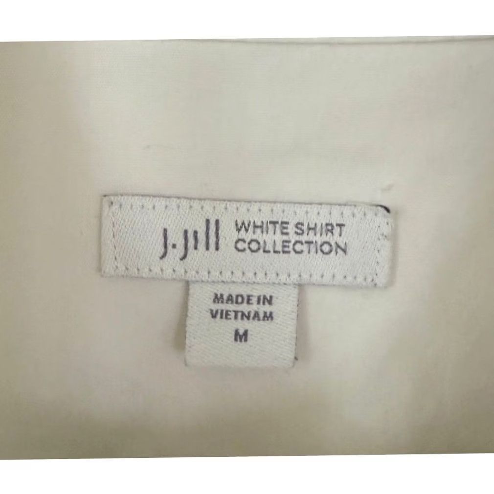 J. Jill J. Jill White Shirt Button-Up Medium Classic Office Preppy Minimal Collection Women Regular Size M Size M / US 6-8 / IT 42-44 - 4 Thumbnail