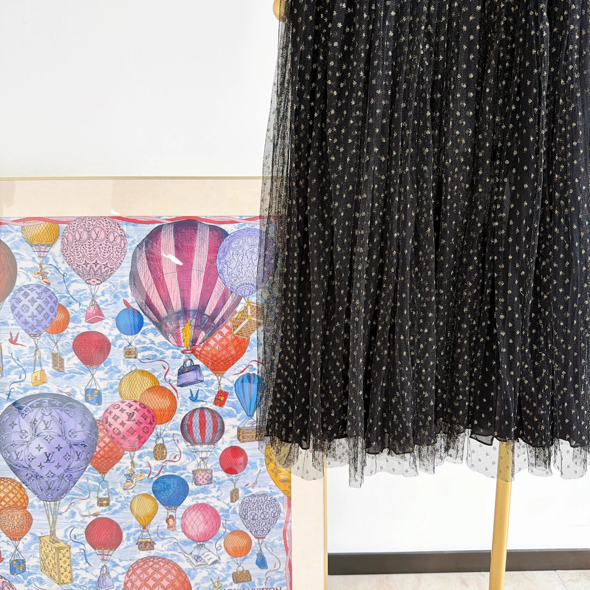 Dior Dior Black Polka Dot Skirt F38 Size 27" / US 4 / IT 40 - 4 Thumbnail
