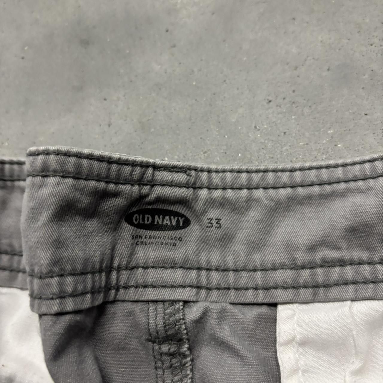 Japanese Brand × Vintage Crazy Vintage Y2K/2000s Baggy Light Grey Streetwear Skater Style Cargo Shorts! Size US 33 - 6 Thumbnail