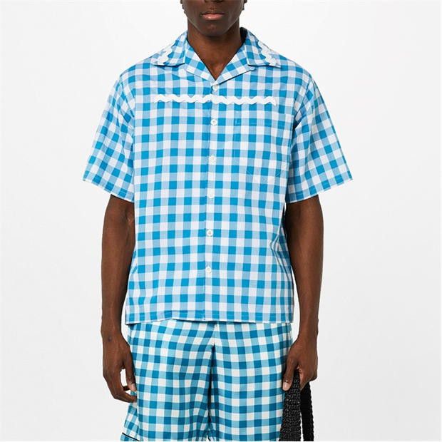 Prada PRADA Vichy Short Sleeve Shirt Size US S / EU 44-46 / 1 - 2 Thumbnail