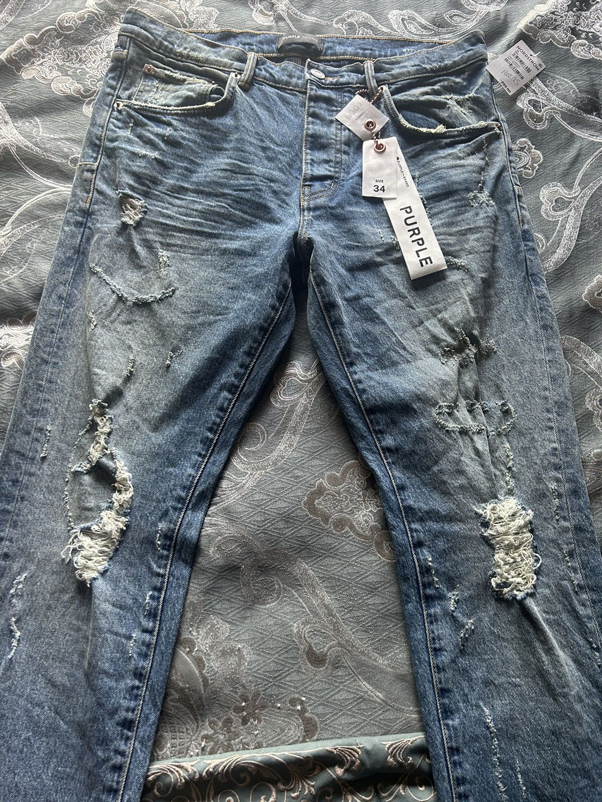 Purple Brand BRAND NEW PURPLE JEANS Size US 34 / EU 50 - 3 Thumbnail