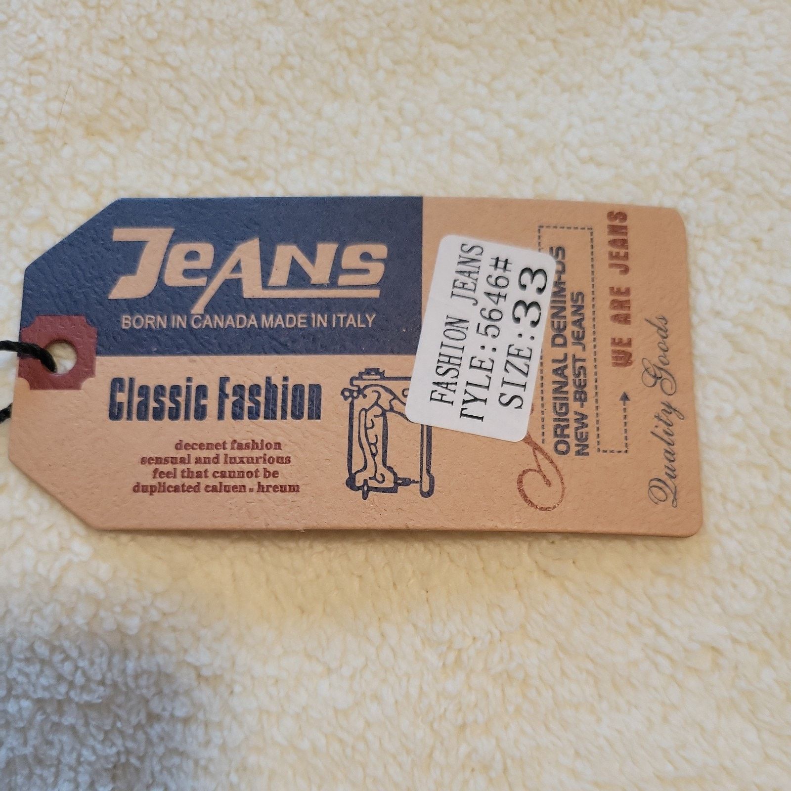 Jean Y2K Vintage Jeans Graffiti Slim Size 33 Streetwear Painted Size US 33 - 14 Thumbnail