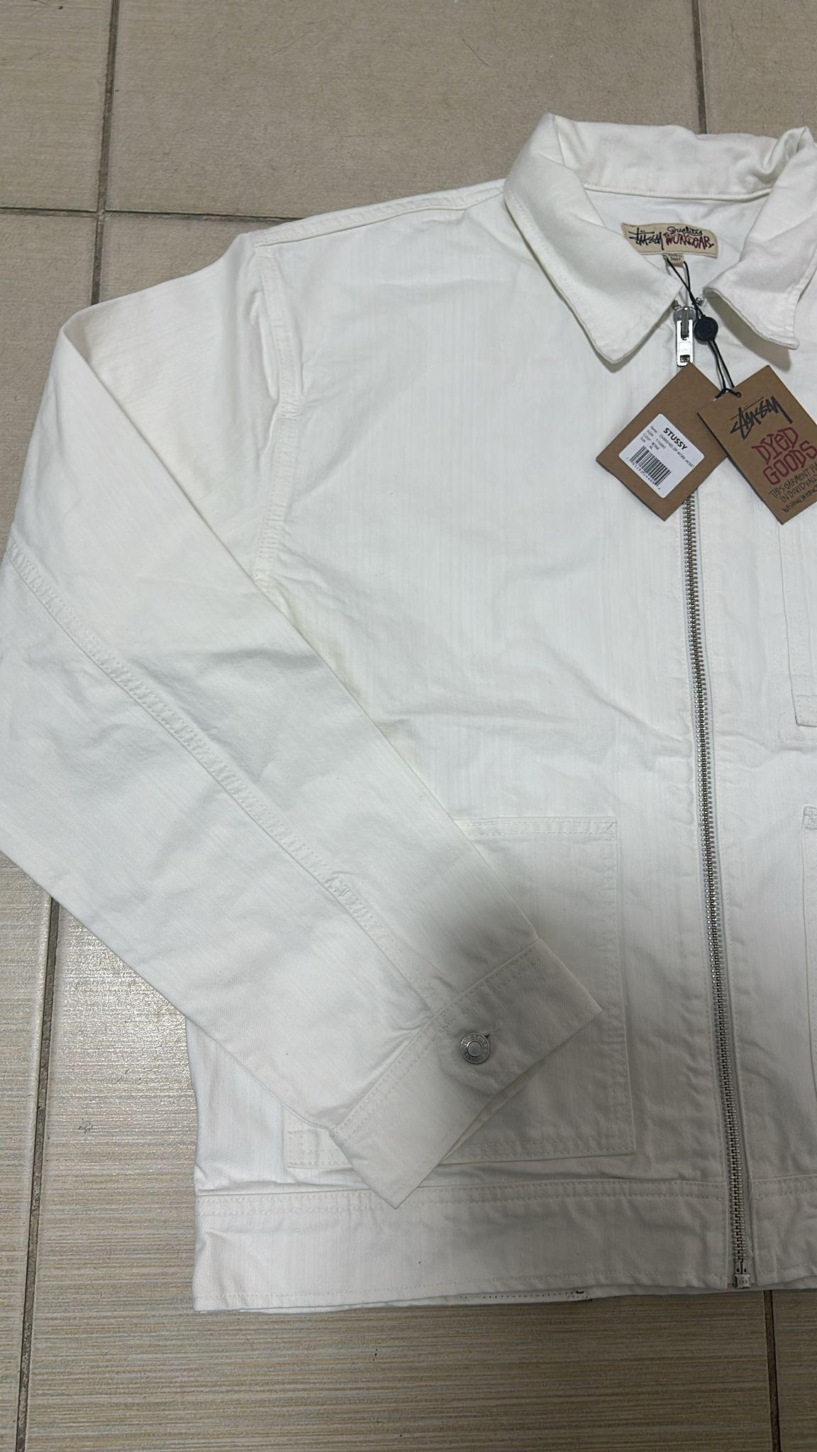 Stussy Stussy Zip Work Jacket Bone Size XL Size US XL / EU 56 / 4 - 3 Thumbnail