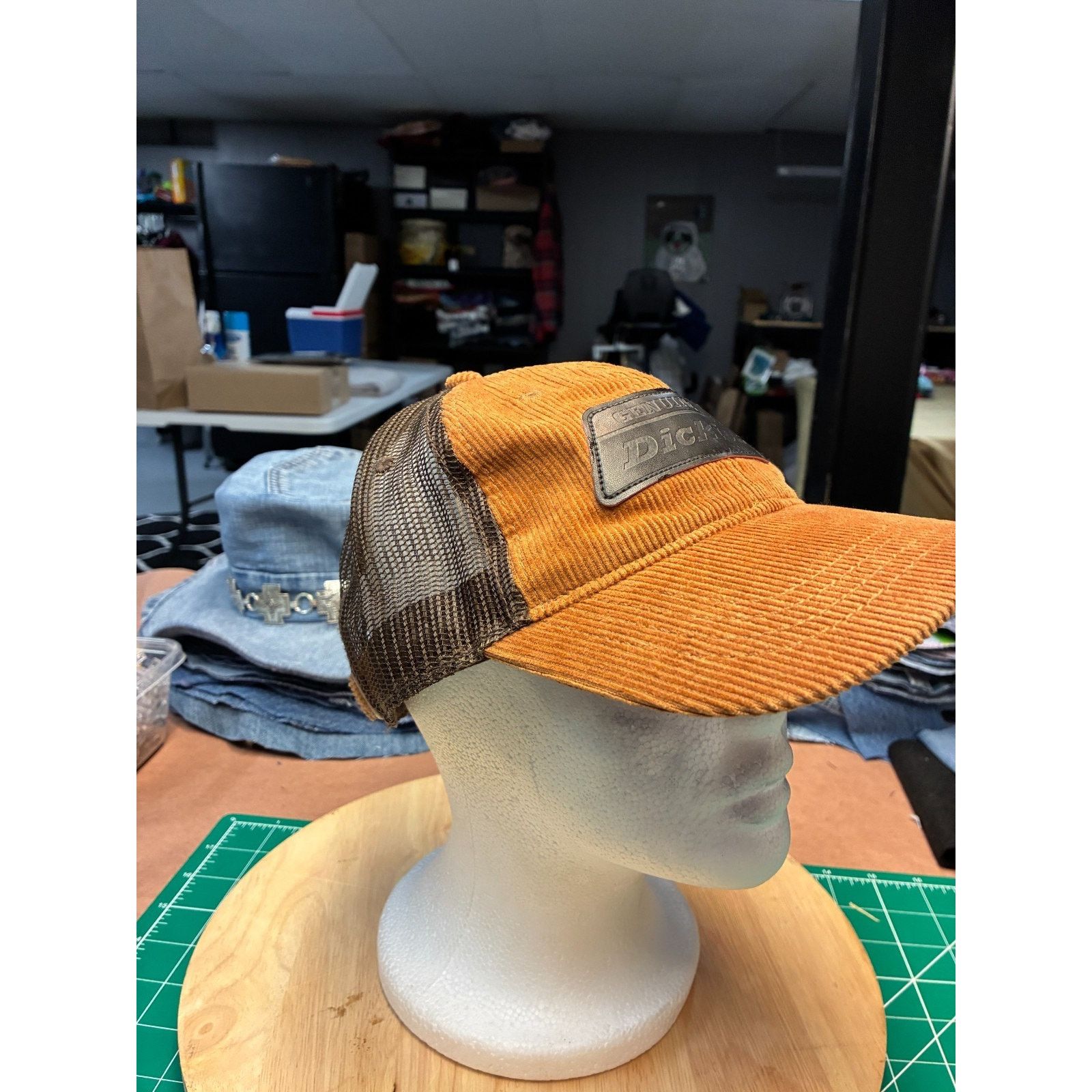 Dickies Genuine Dickies Corduroy Trucker Hat Orange Brown Mesh Size ONE SIZE - 8 Thumbnail