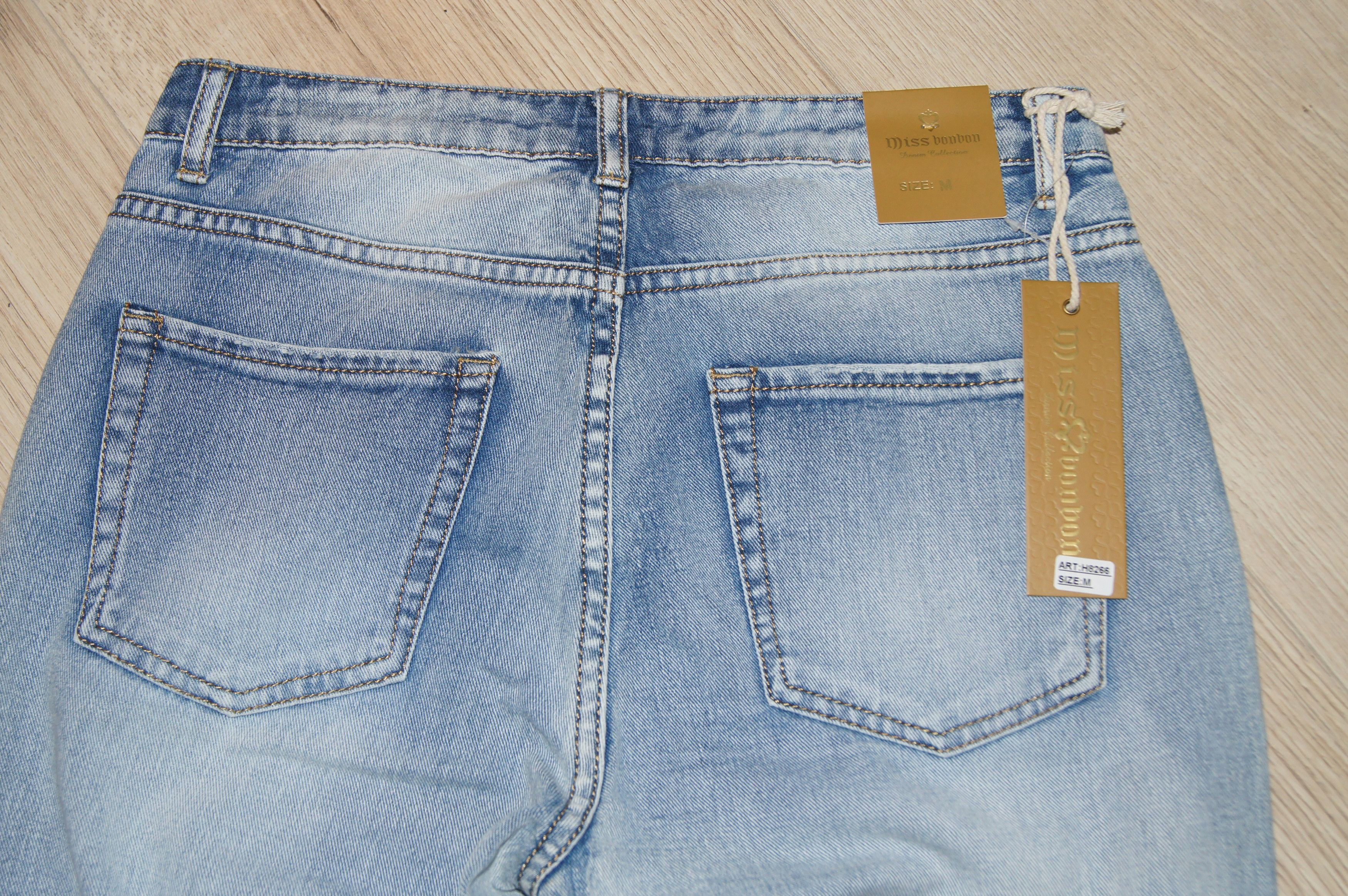 Other Women's distressed jeans Miss Bonbon with holes NEW US 10 M Size 32" / US 10 / IT 46 - 5 Thumbnail