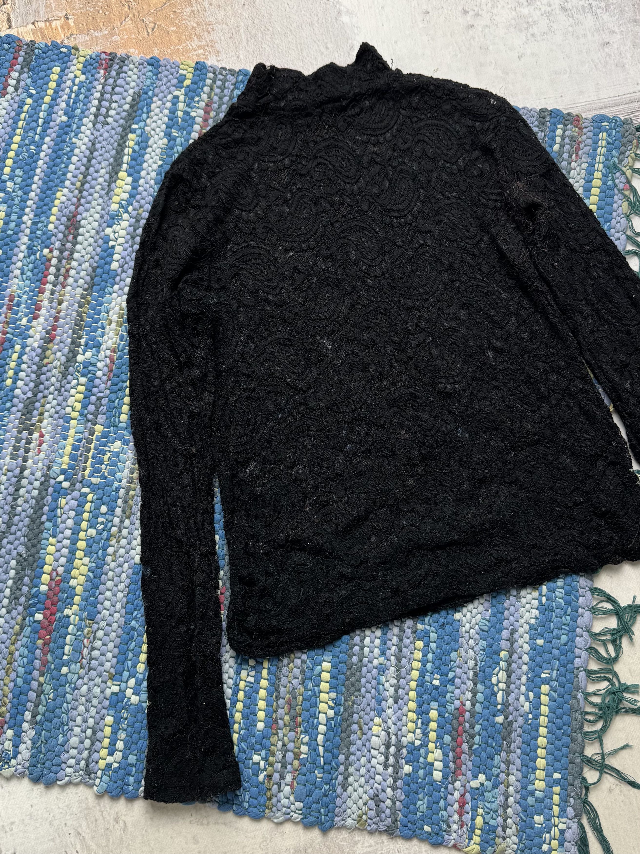 Vintage Vintage Mesh Lace Long Sleeve A8(V1)D15 Size S / US 4 / IT 40 - 8 Thumbnail