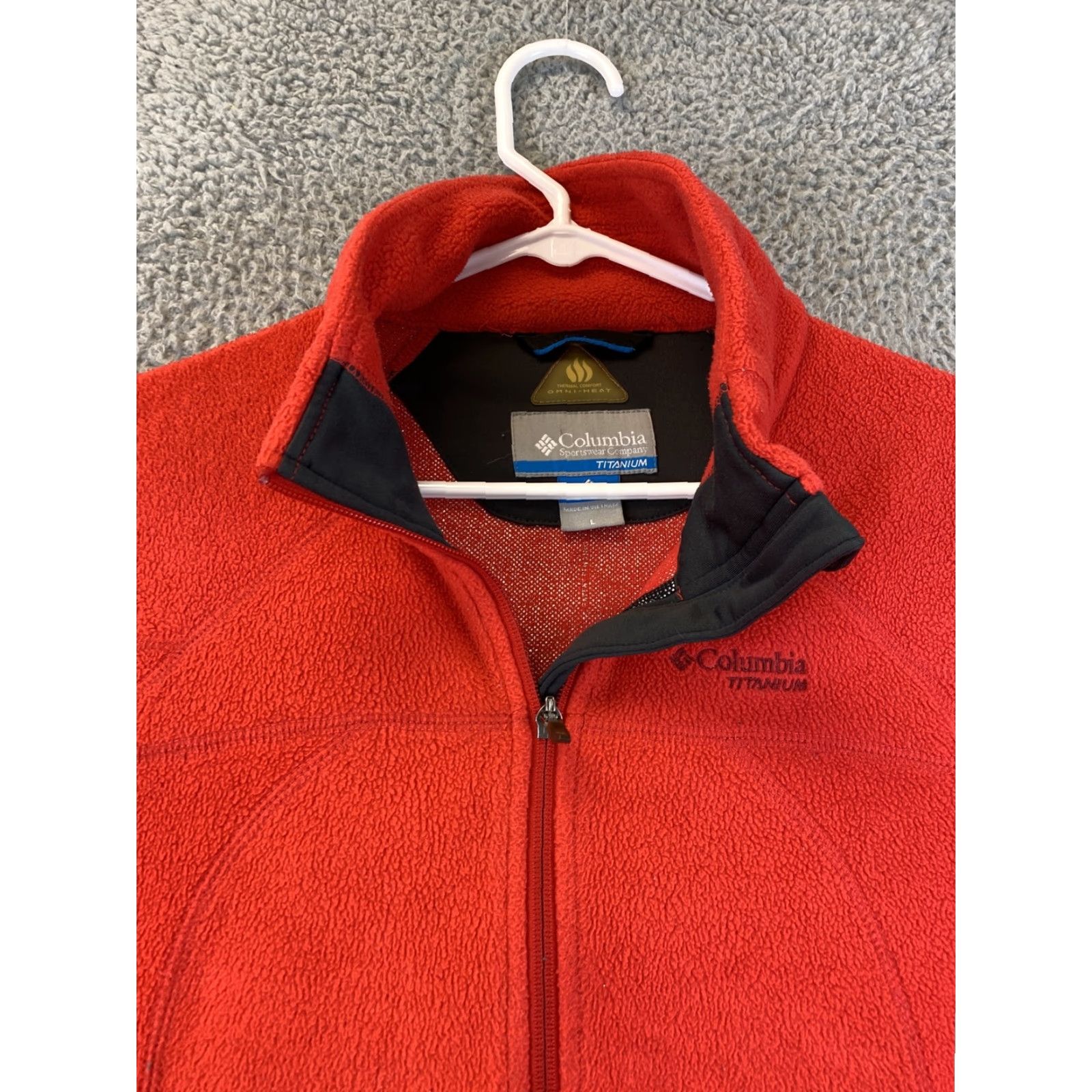 Vintage Columbia Fleece Jacket Womens L Red Full Zip Sweatshirt Zip Pockets / 77-12 Size L / US 10 / IT 46 - 3 Thumbnail