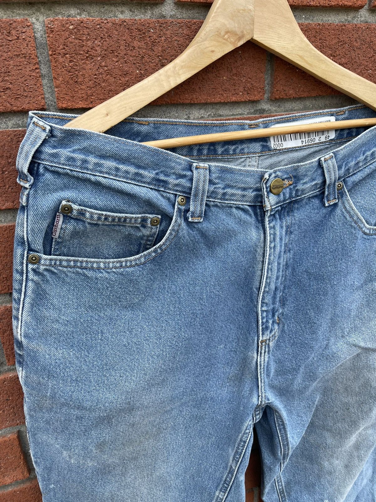 Carhartt × Vintage Vintage Faded Blue Denim Size US 34 / EU 50 - 5 Thumbnail