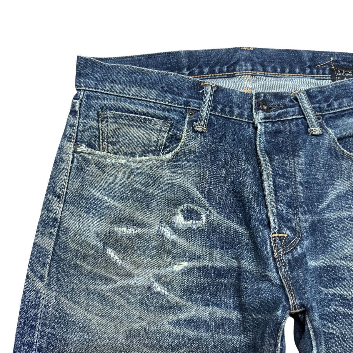 KURO Kuro Distressed Denim Selvedge Jeans Size US 32 / EU 48 - 4 Thumbnail