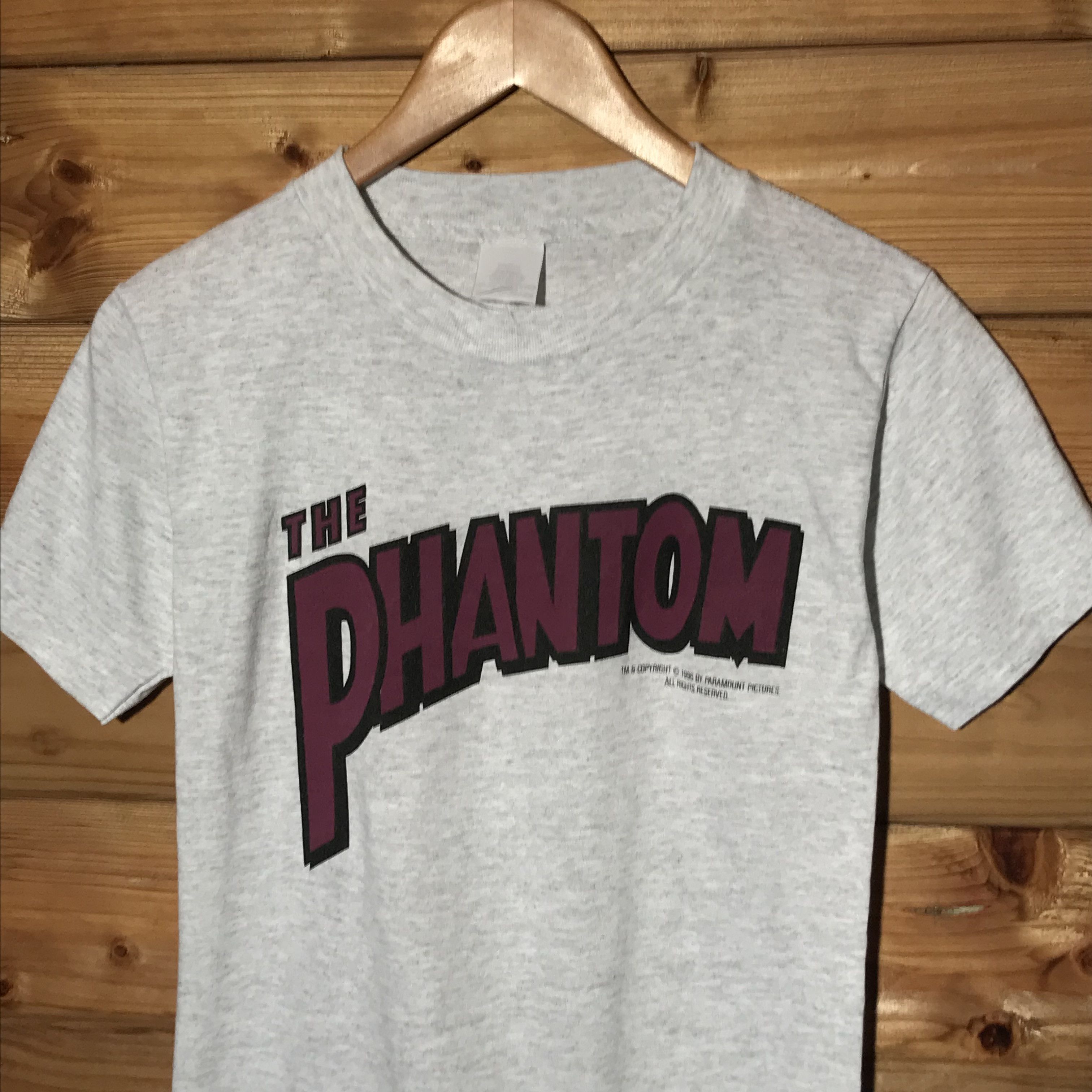 Vintage 1996 Vintage The Phantom Movie Promo Spellout Logo T Shirt Size US S / EU 44-46 / 1 - 4 Thumbnail