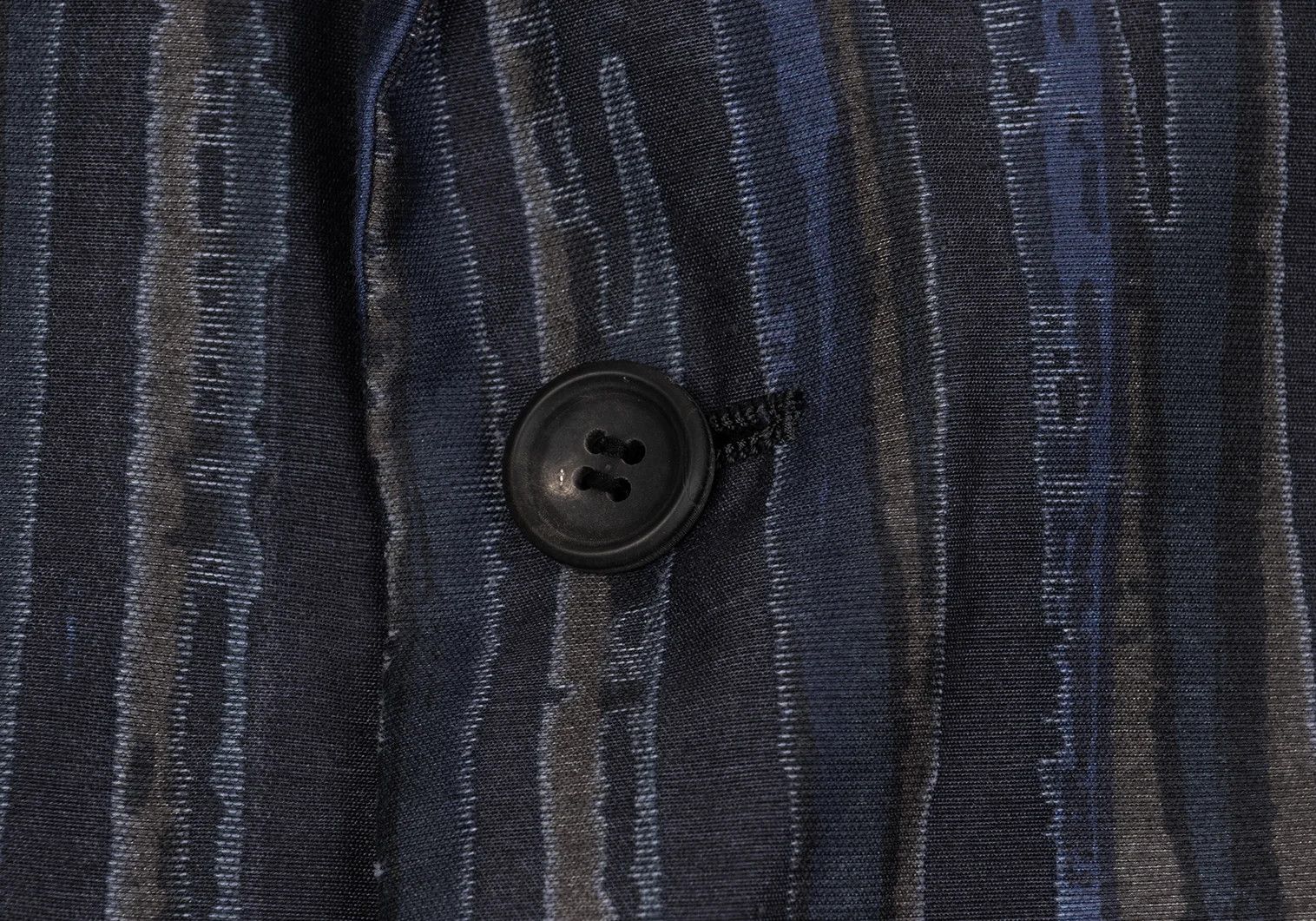Issey Miyake Cotton-Polyester Striped Jacket in Blue Size 2 Size US M / EU 48-50 / 2 - 6 Thumbnail