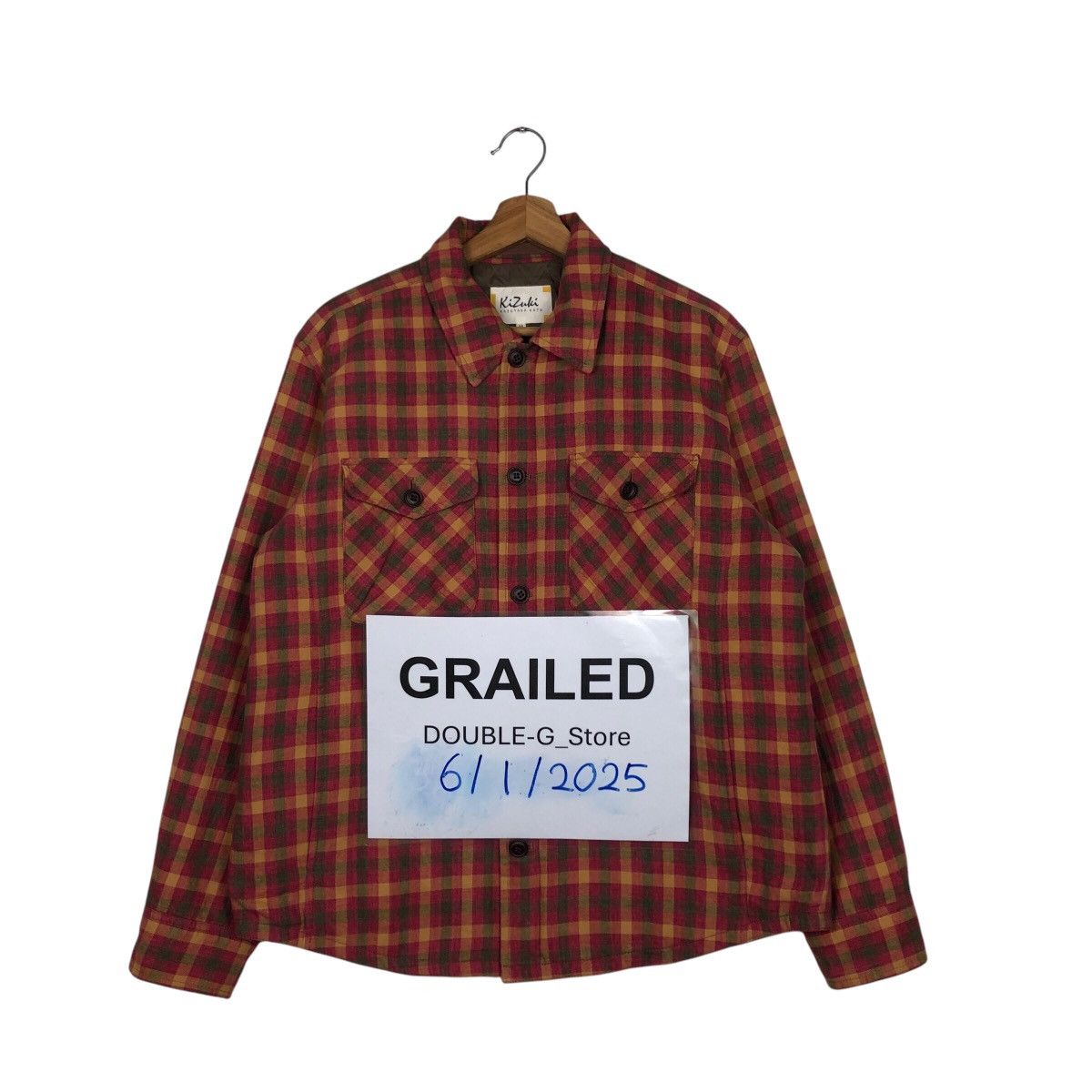 Japanese Brand 📌Vintage Zipper Chore Jacket Kizuku Kazutaka Kato Tartan Size US M / EU 48-50 / 2 - 1 Thumbnail