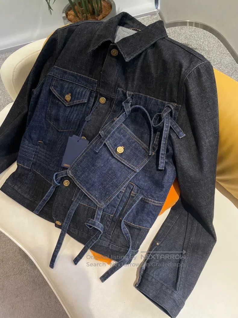 Louis Vuitton Louis Vuitton Dark Blue Pocket Denim Jacket Size US M / EU 48-50 / 2 - 4 Thumbnail