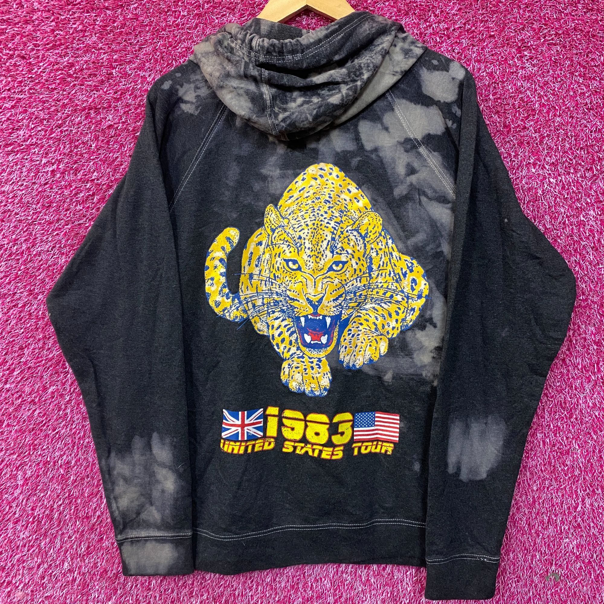 Def Leppard Def Leppard 1983 US Tour Metal Band Bleach Dye Hoodie Large Size US L / EU 52-54 / 3 - 1 Thumbnail