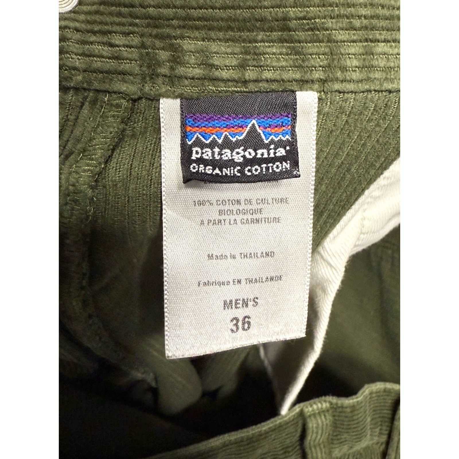 Patagonia Patagonia Pants Men Corduroy 38x32 Green Chino Straight Casual 90s Preppy Logo Zipper Button Pockets Modern Mens Size US 38 / EU 54 - 2 Thumbnail