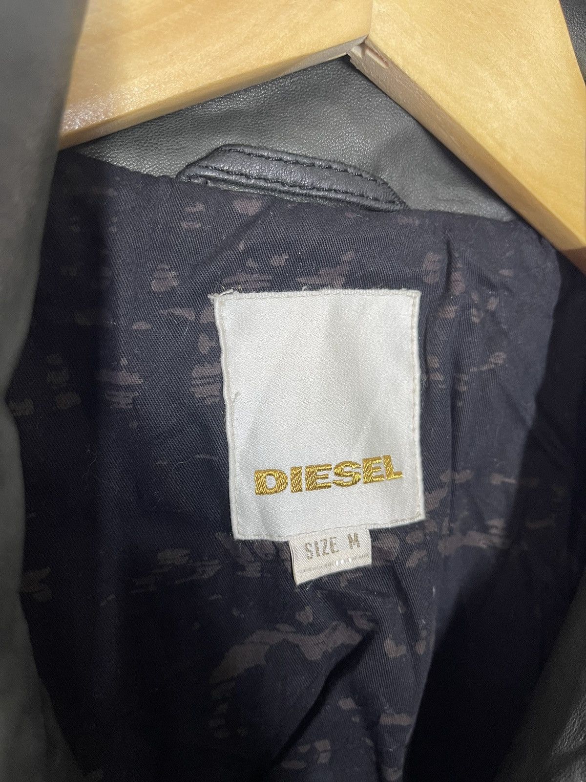 Diesel 🔥DIESEL LAMBSKIN LEATHER JACKET BONDAGE Size US M / EU 48-50 / 2 - 5 Thumbnail
