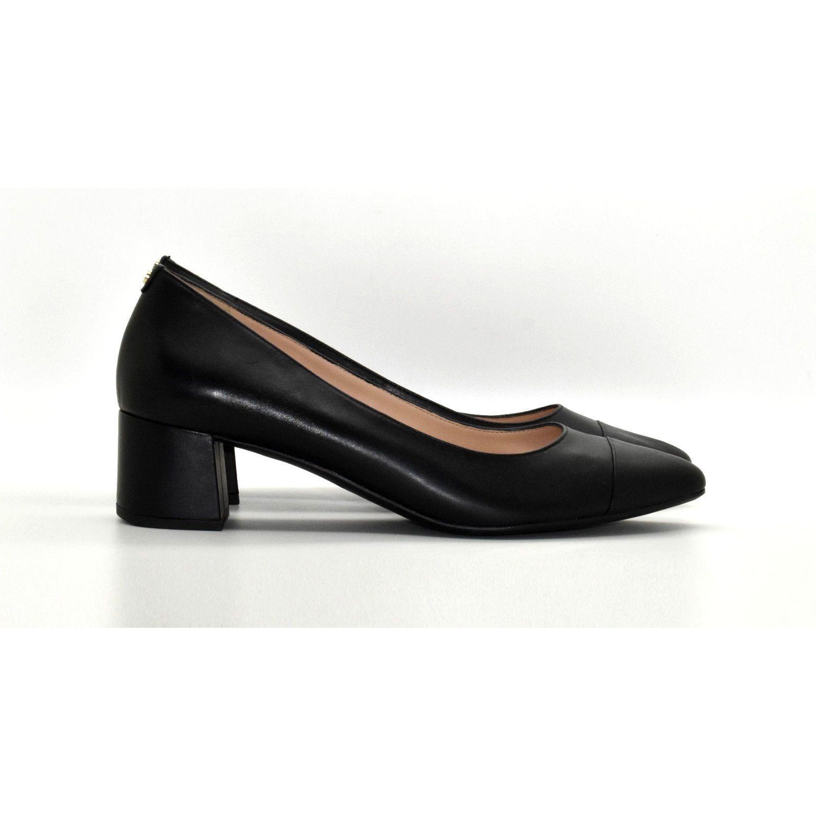 Cole Haan COLE HAAN Black Leather Pointed Cap Toe Pumps W16074 Sz 11B Size US 11 / IT 41 - 2 Thumbnail
