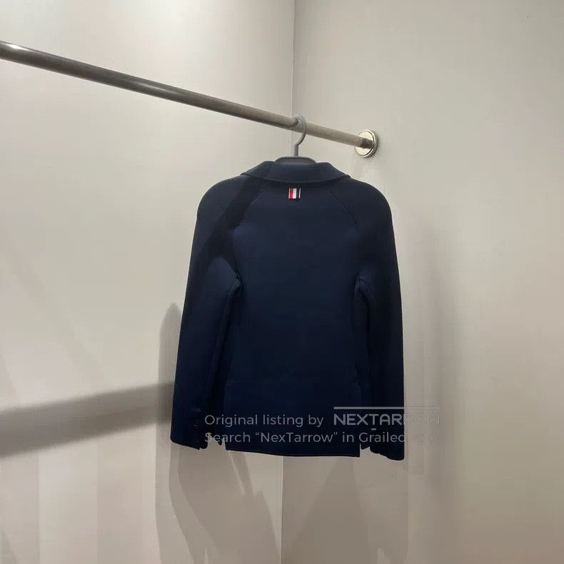 Thom Browne Thom Browne Striped Single Breasted Collar Knit Sweater Size XS / US 0-2 / IT 36-38 - 2 Thumbnail