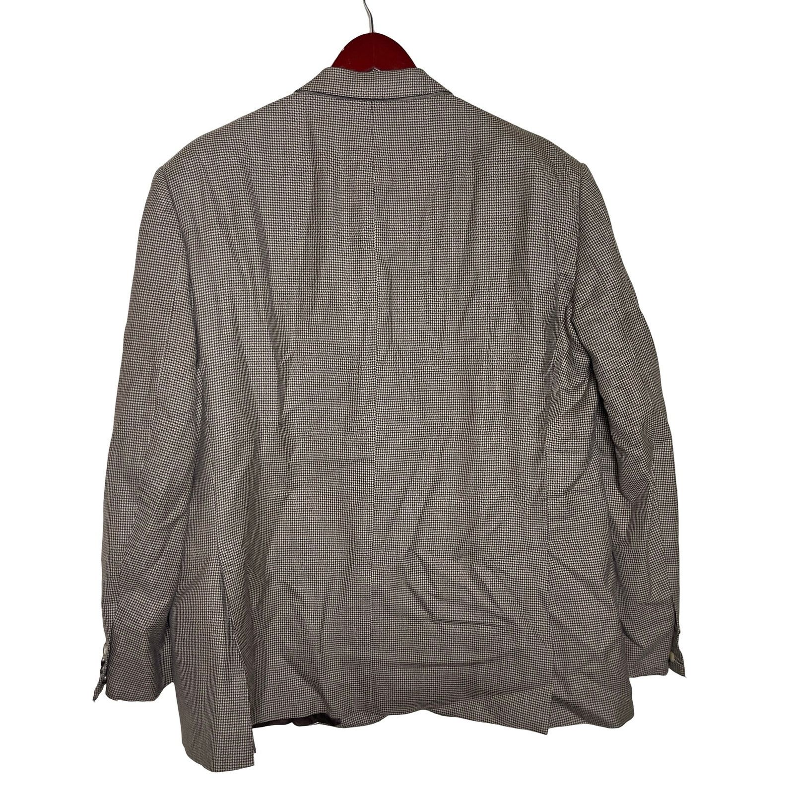 Ralph Lauren Purple Label Ralph Lauren Purple label Slim-Fit Blazer Brown Houdstooth Size 48R - 3 Thumbnail