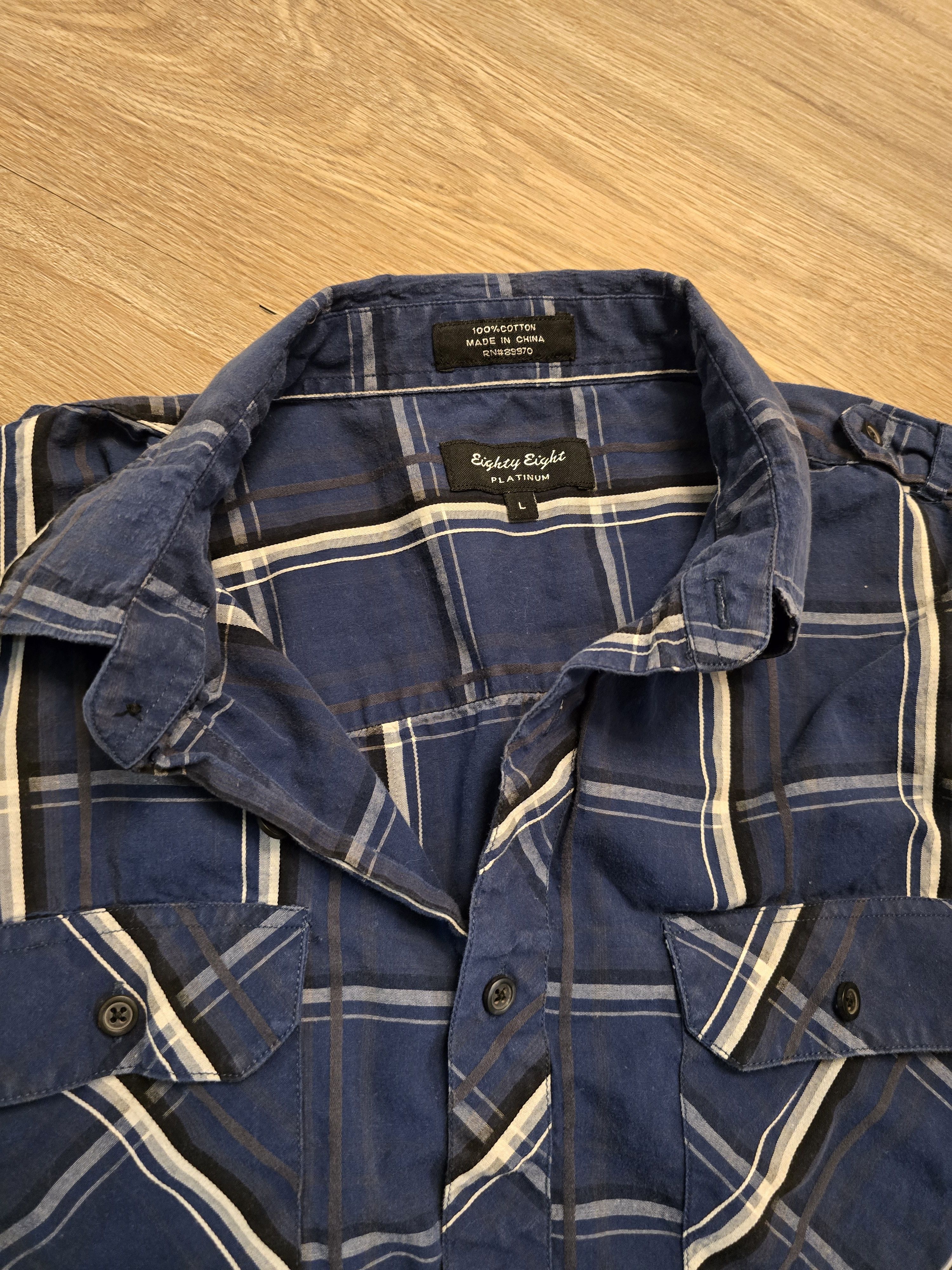 Eighty Eight Eighty Eight Platinum Men’s Plaid Button Down Shirt Large Size US L / EU 52-54 / 3 - 5 Thumbnail