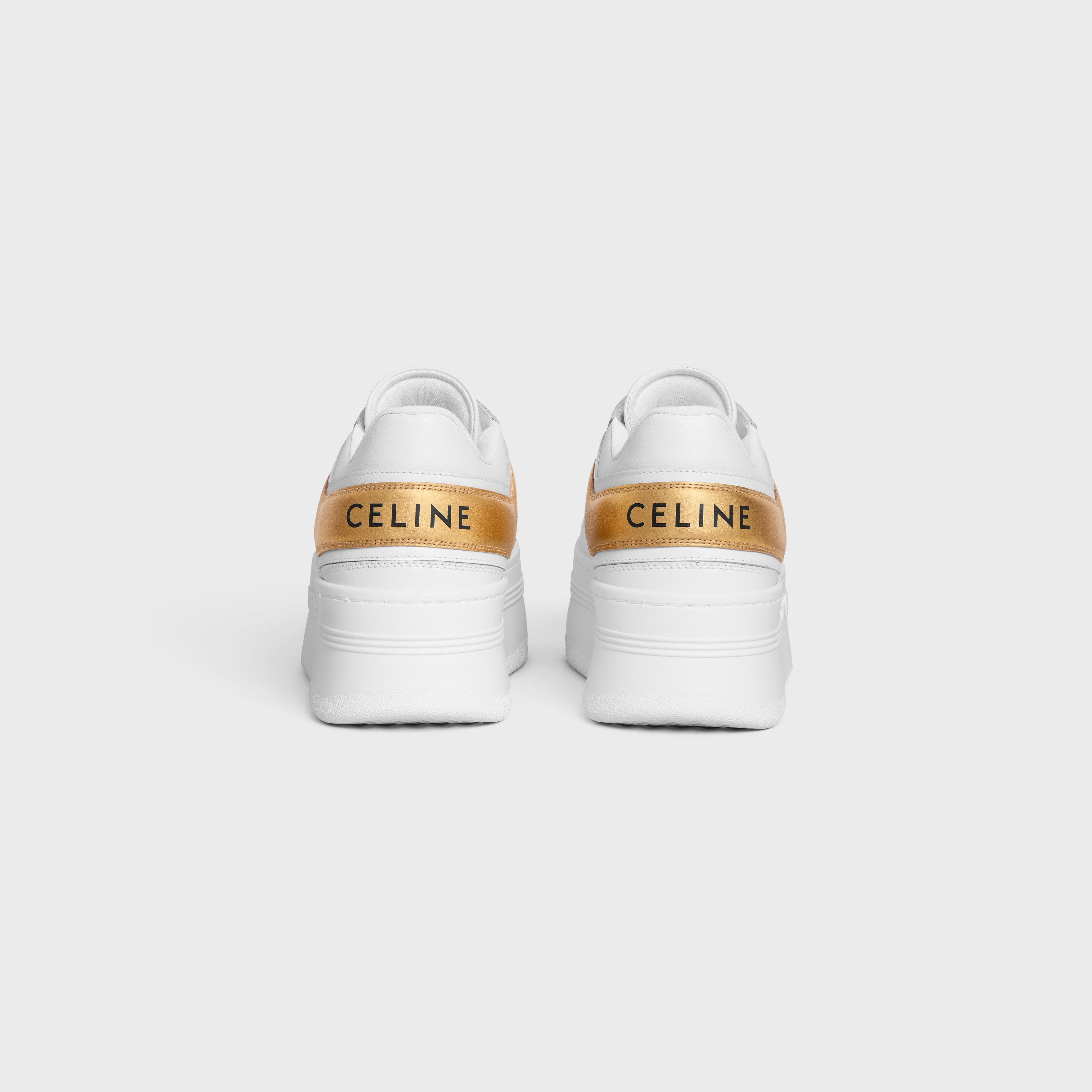 Celine o1bcso1str0925 346163544C Low-Top Sneakers Optic White/Gold Size US 6 / IT 36 - 3 Thumbnail