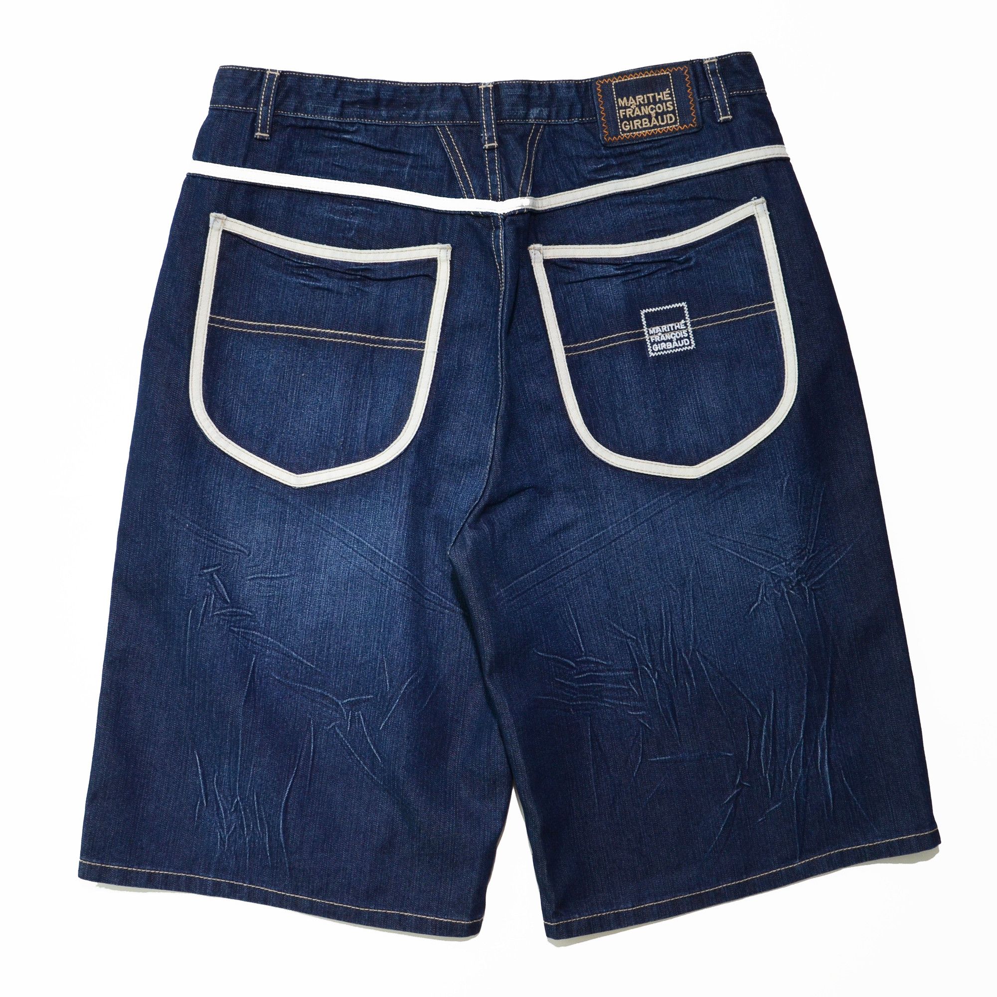 Marithe + Francois Girbaud M+FG Jorts W34 Denim 2006 Carft Streetwear Size US 34 / EU 50 - 2 Thumbnail