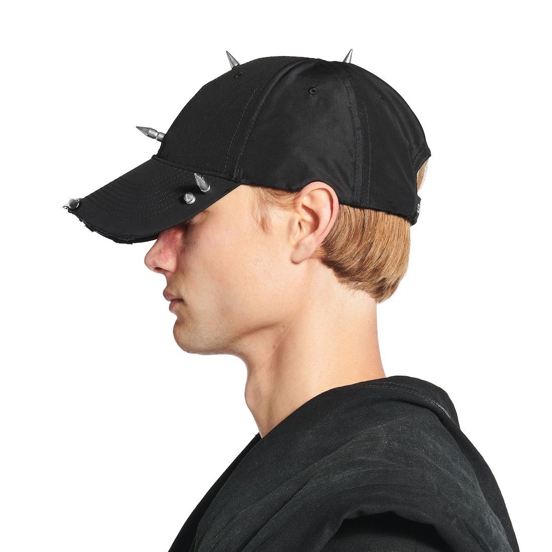 Balenciaga Balenciaga Perforated Spike Baseball Cap Size ONE SIZE - 4 Thumbnail