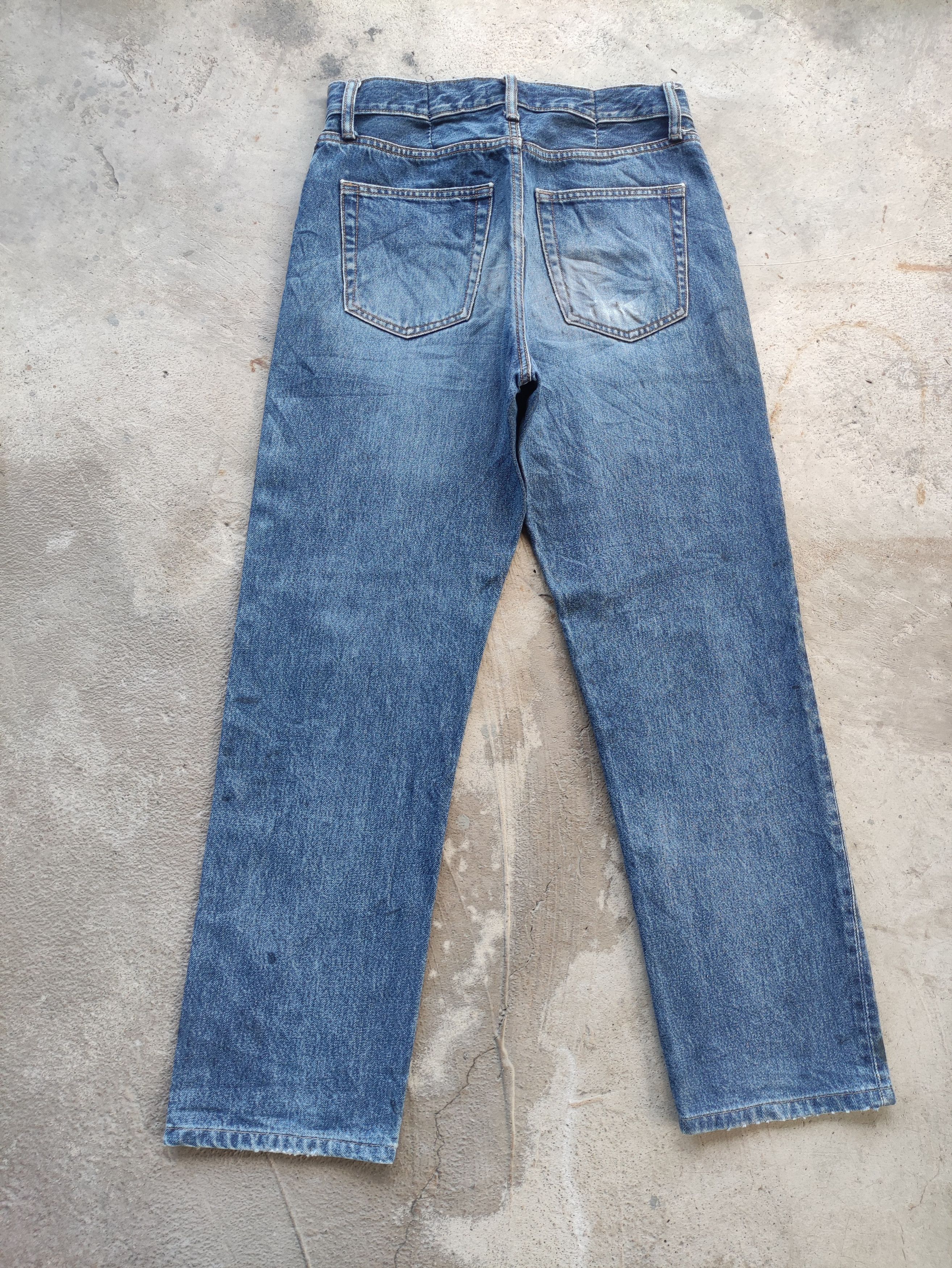 Japanese Brand Vintage Japanese Jean Distressed Faded Denim Size US 31 - 8 Thumbnail
