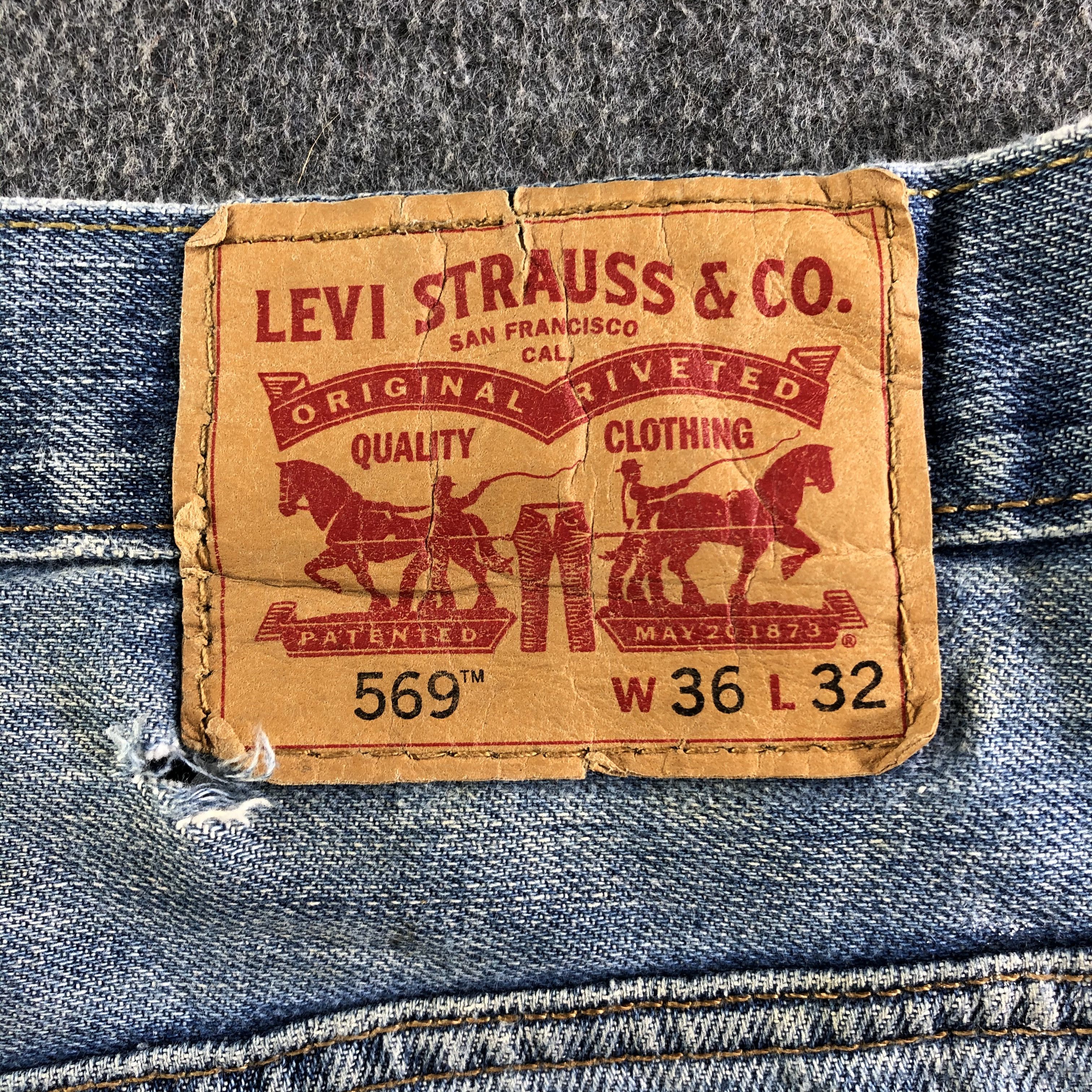 Levi's Vintage Blue Wash Levis 569 Jeans-J4161 Size US 40 / EU 56 - 5 Thumbnail