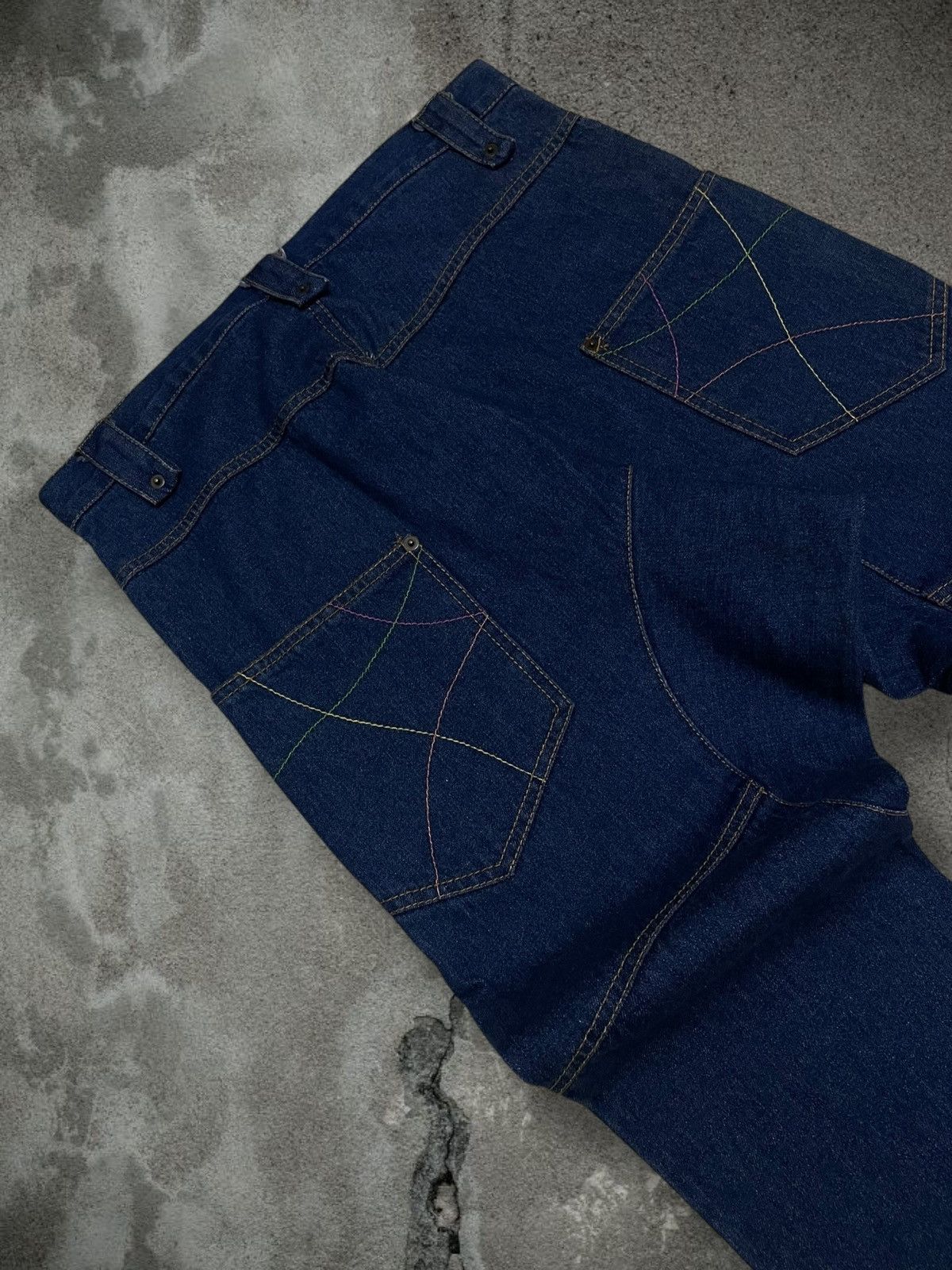 Hysteric Glamour Vintage 1990s Rare Japan Designer Speed Orange Denim Size US 31 - 16 Thumbnail