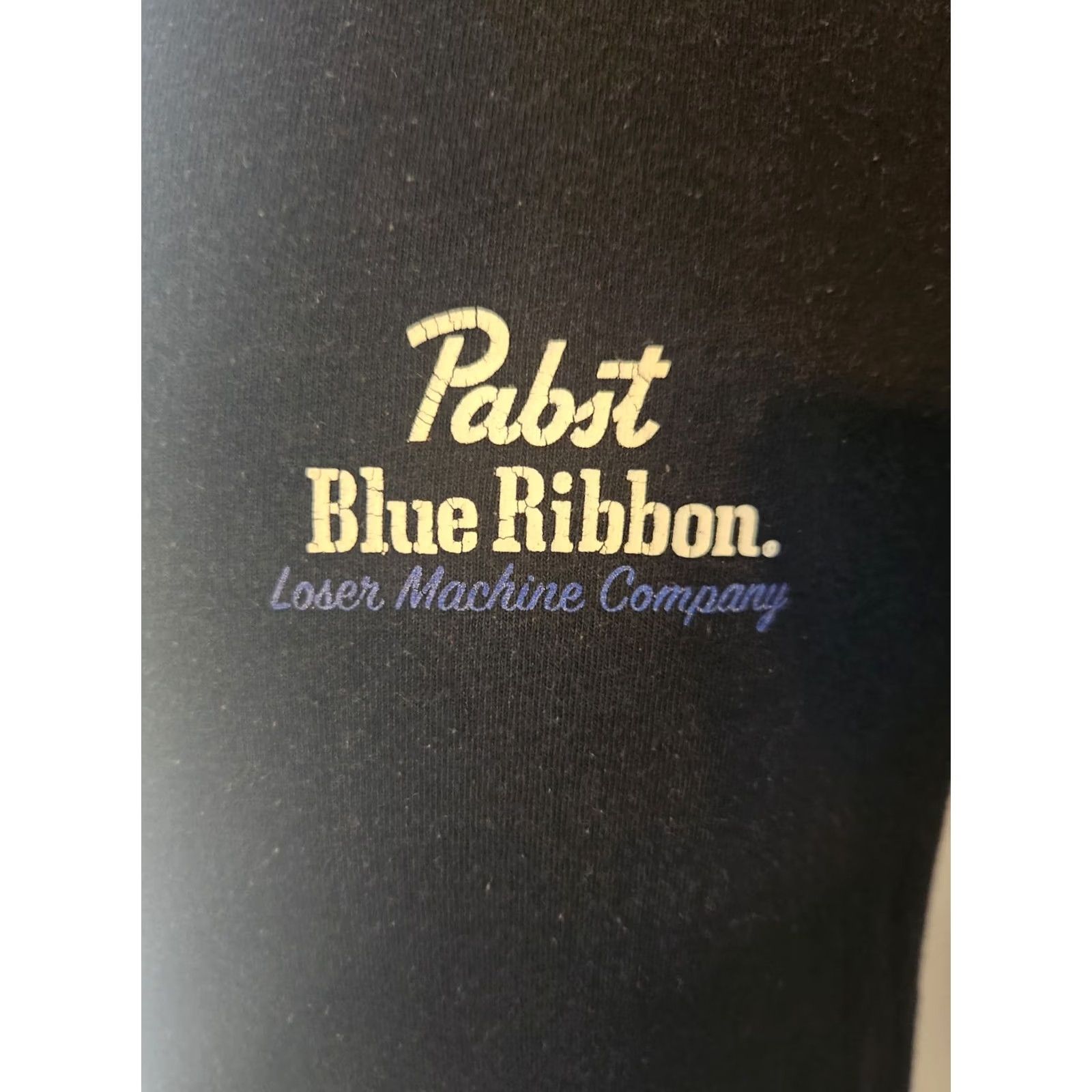 Vintage Pabst Blue Ribbon Loser Machine Men's T-Shirt Coaster Black Adult Size Medium Graphic Tee Retro Beer Logo Short Sleeve Crew Neck 100% Cotton Size US M / EU 48-50 / 2 - 2 Thumbnail