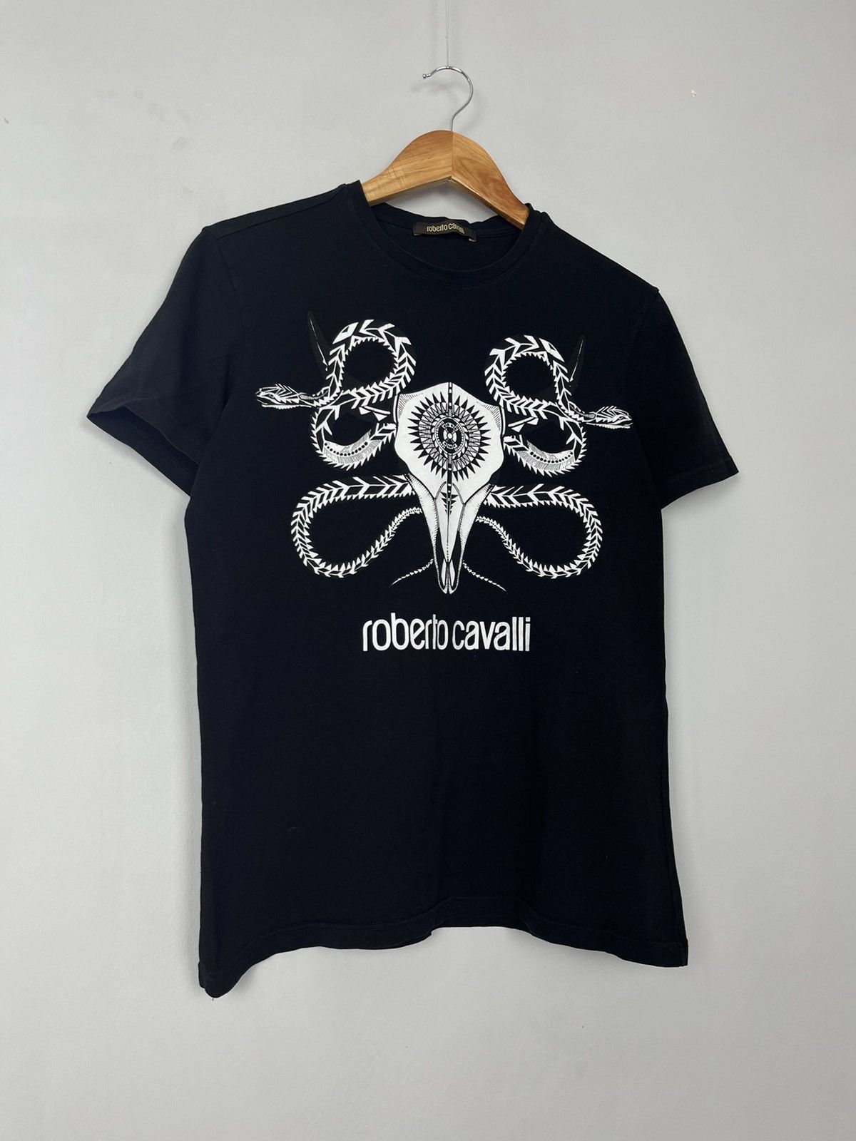 Roberto Cavalli Roberto Cavalli Luxury Big Logo Cotton Tee Shirt Size US M / EU 48-50 / 2 - 4 Thumbnail