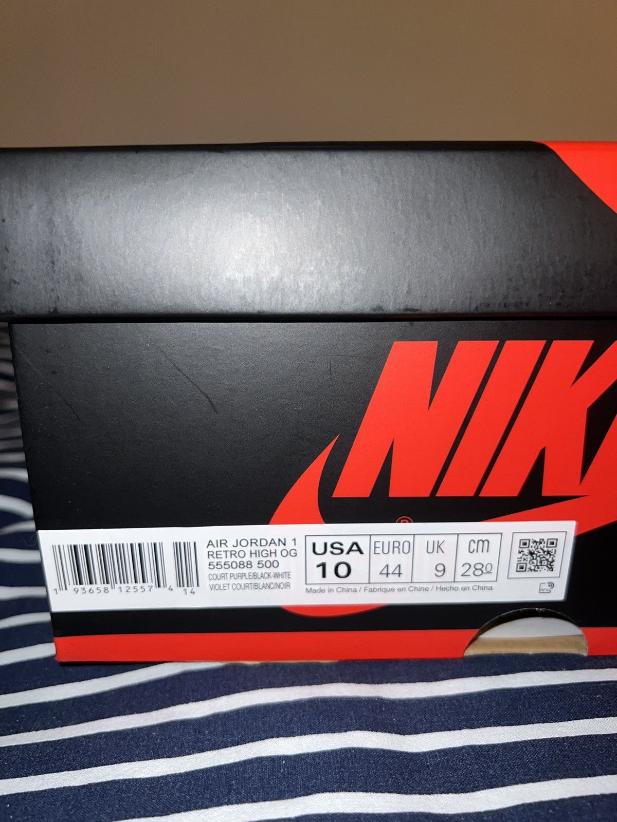 Jordan Brand Jordan 1 Court Purple Size US 10 / EU 43 - 8 Thumbnail