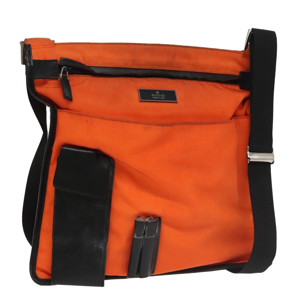 Gucci Shoulder Bag Nylon Orange 019 019, Women's