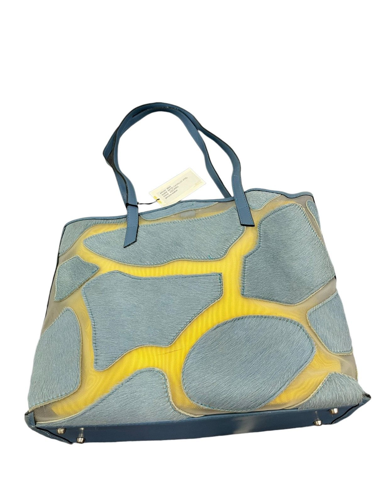 Other NWT Leather Mesh Castellari Italy Tote Shoulder Bag 1🟩0 Size ONE SIZE - 13 Thumbnail