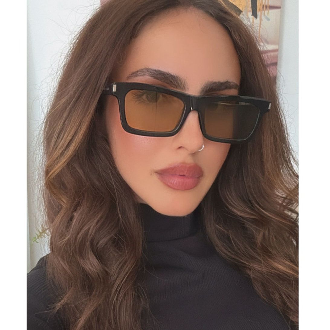NEW Saint Laurent SL461 Betty Sunglasses in Black Yellow