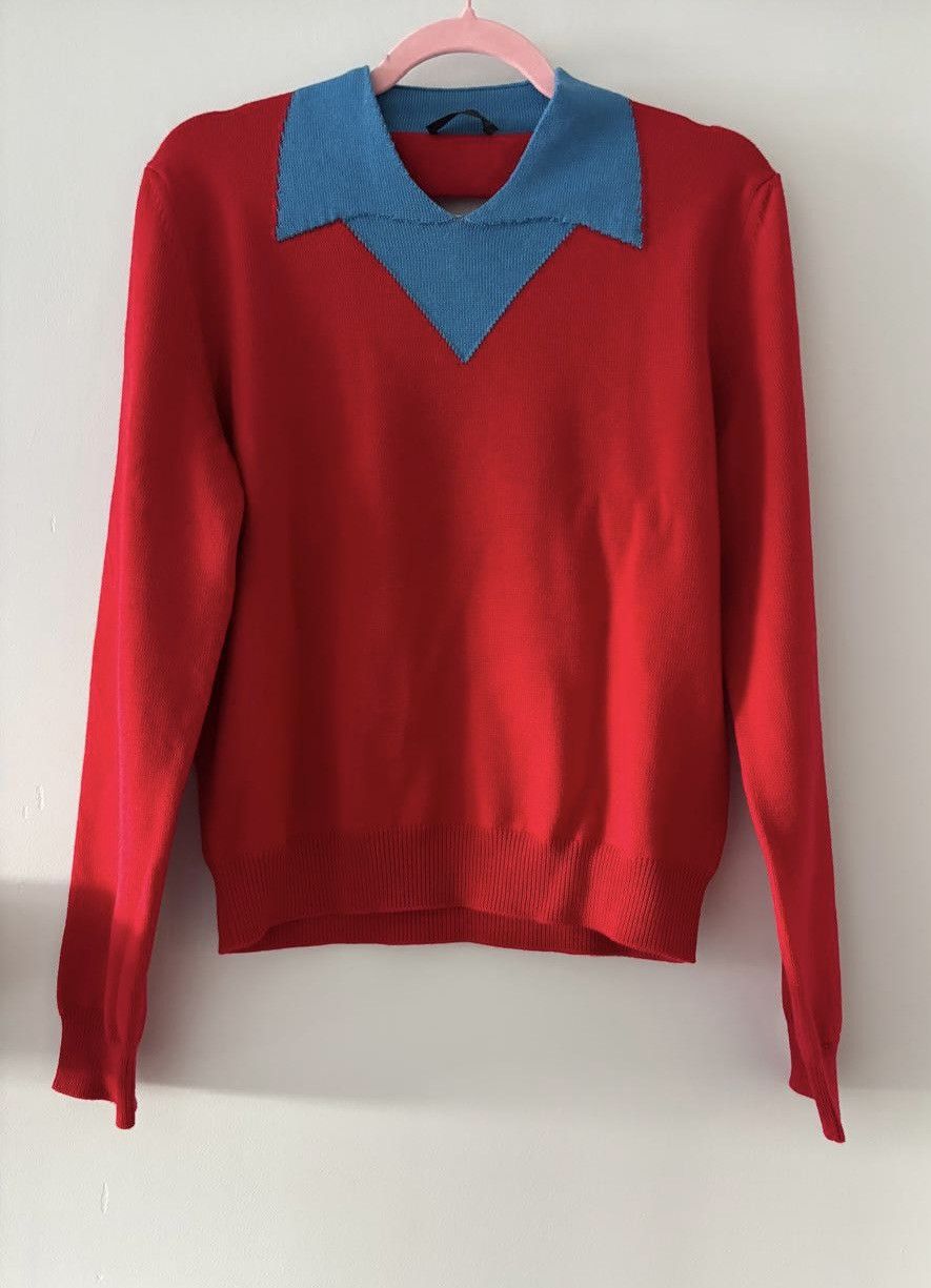 Prada Prada Wool Polo Sweater Size US M / EU 48-50 / 2 - 2 Thumbnail