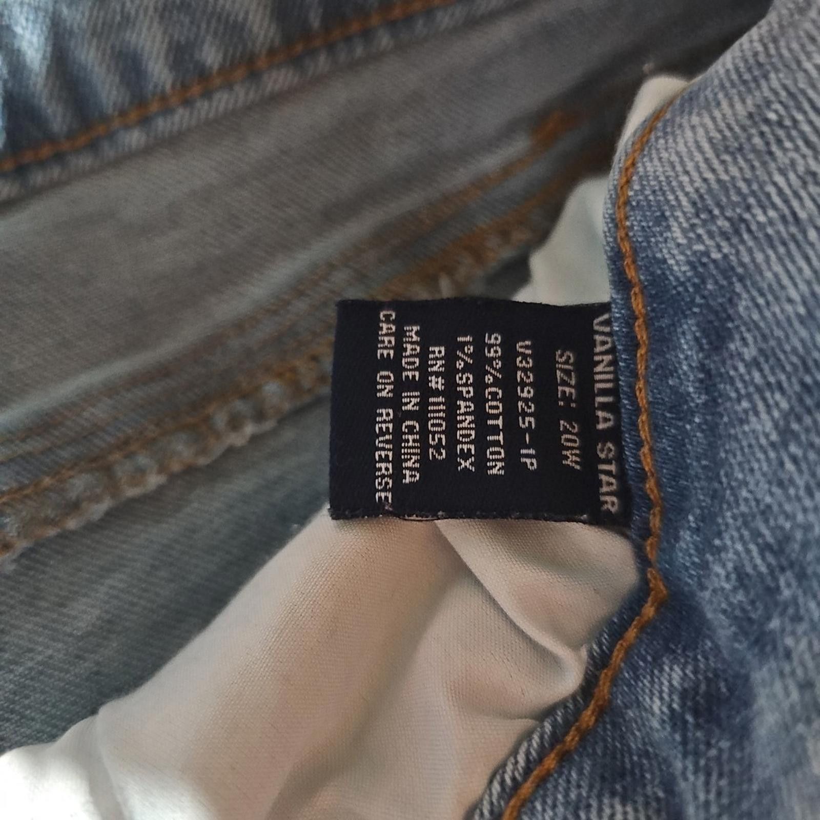 Other Vanilla Star 20W Distressed Blue Jeans Shorts Size 42" / US 20 - 4 Thumbnail