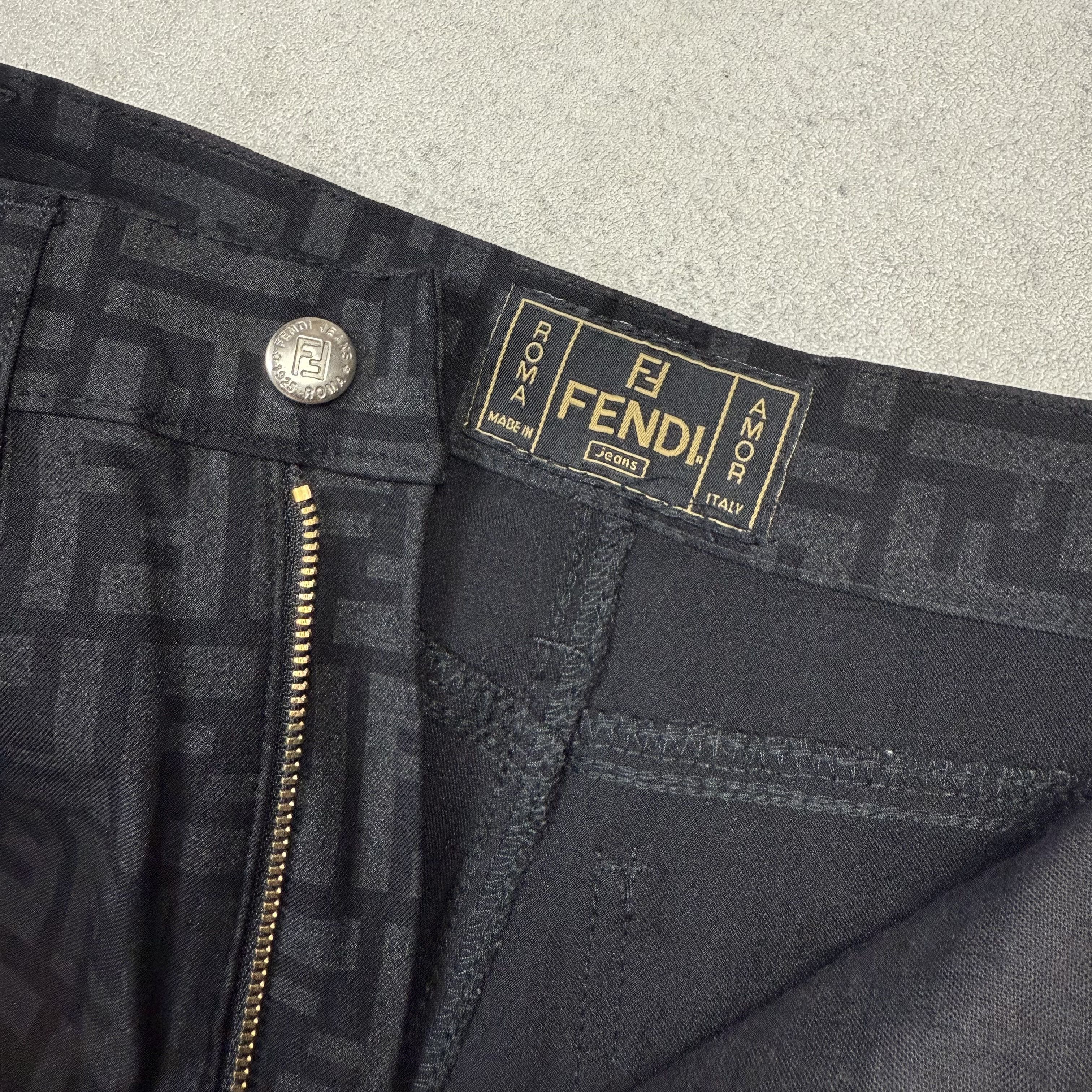 Fendi Vintage Fendi Monogram Trousers Pants Size 26" / US 2 / IT 38 - 6 Thumbnail