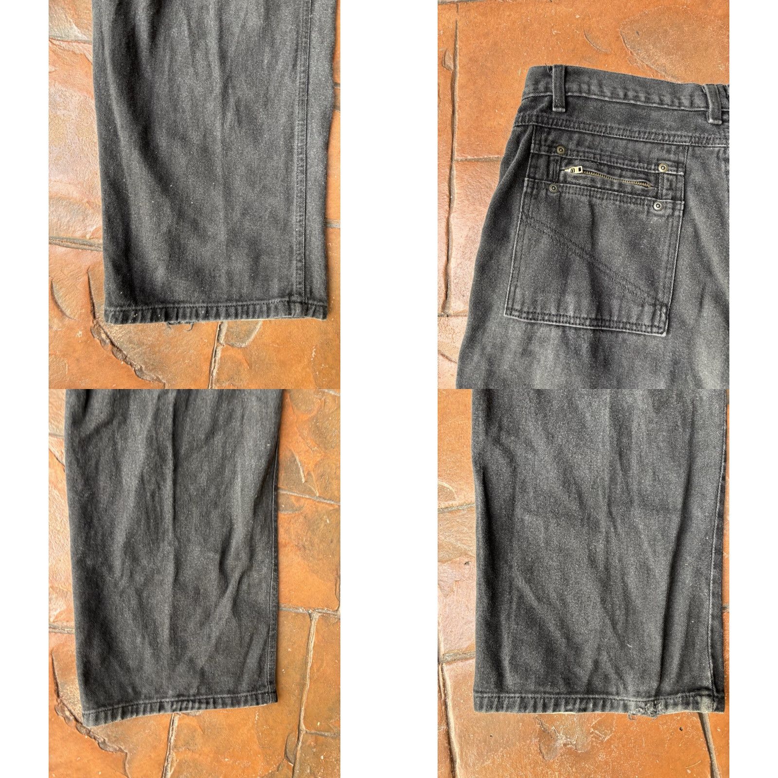 Vintage VINTAGE 90s Forenza Jeans Women’s 18x30 Baggy Zipper Pockets Grunge Emo Denim Black 100% Cotton Jeans Women’s Size 18 Inseam 27.5 in Size 24" / US 00 / IT 34 - 8 Thumbnail