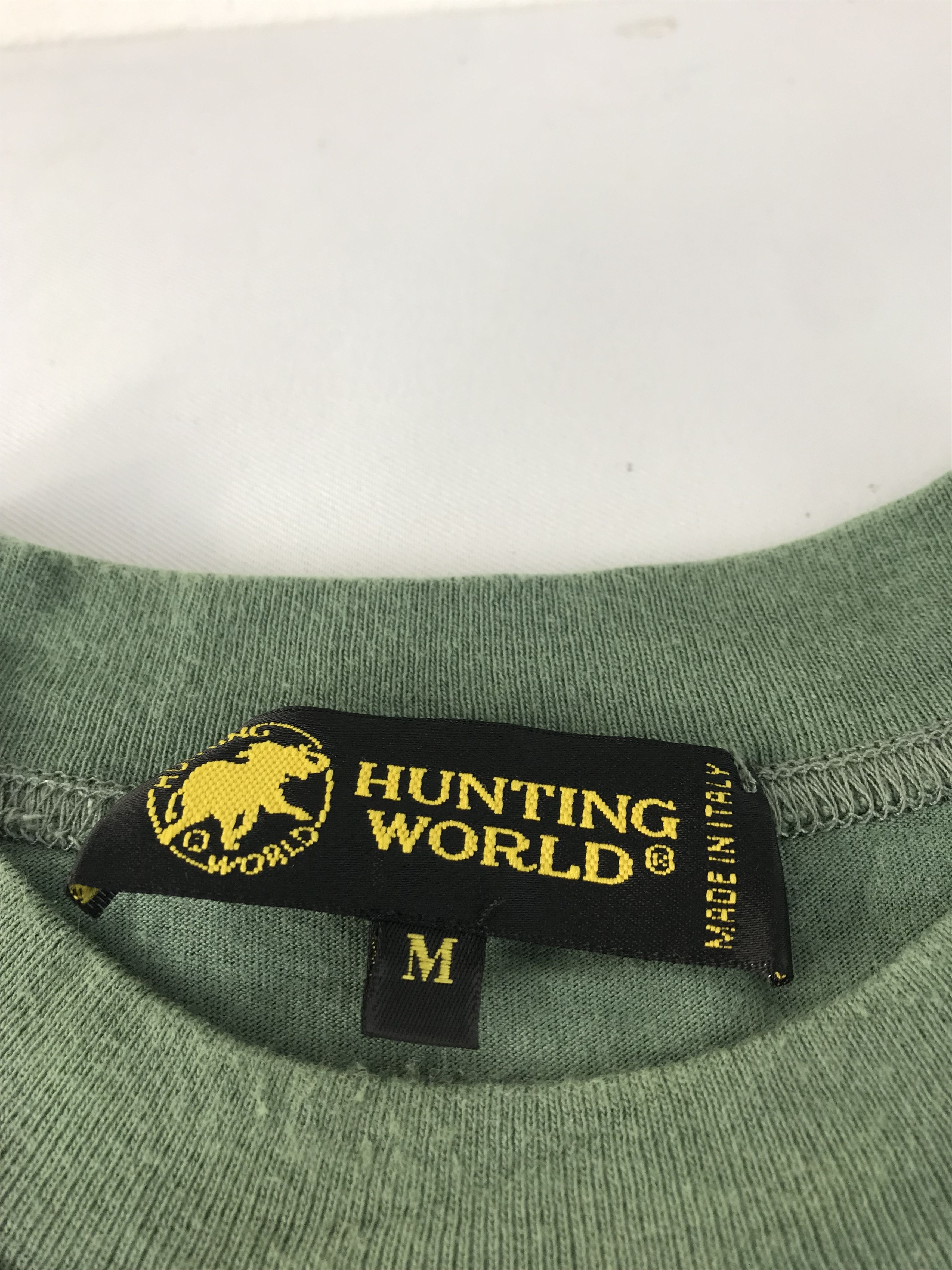 Vintage Hunting World Made In Italy Big Duo Elephant Printed Tee Size US L / EU 52-54 / 3 - 6 Thumbnail