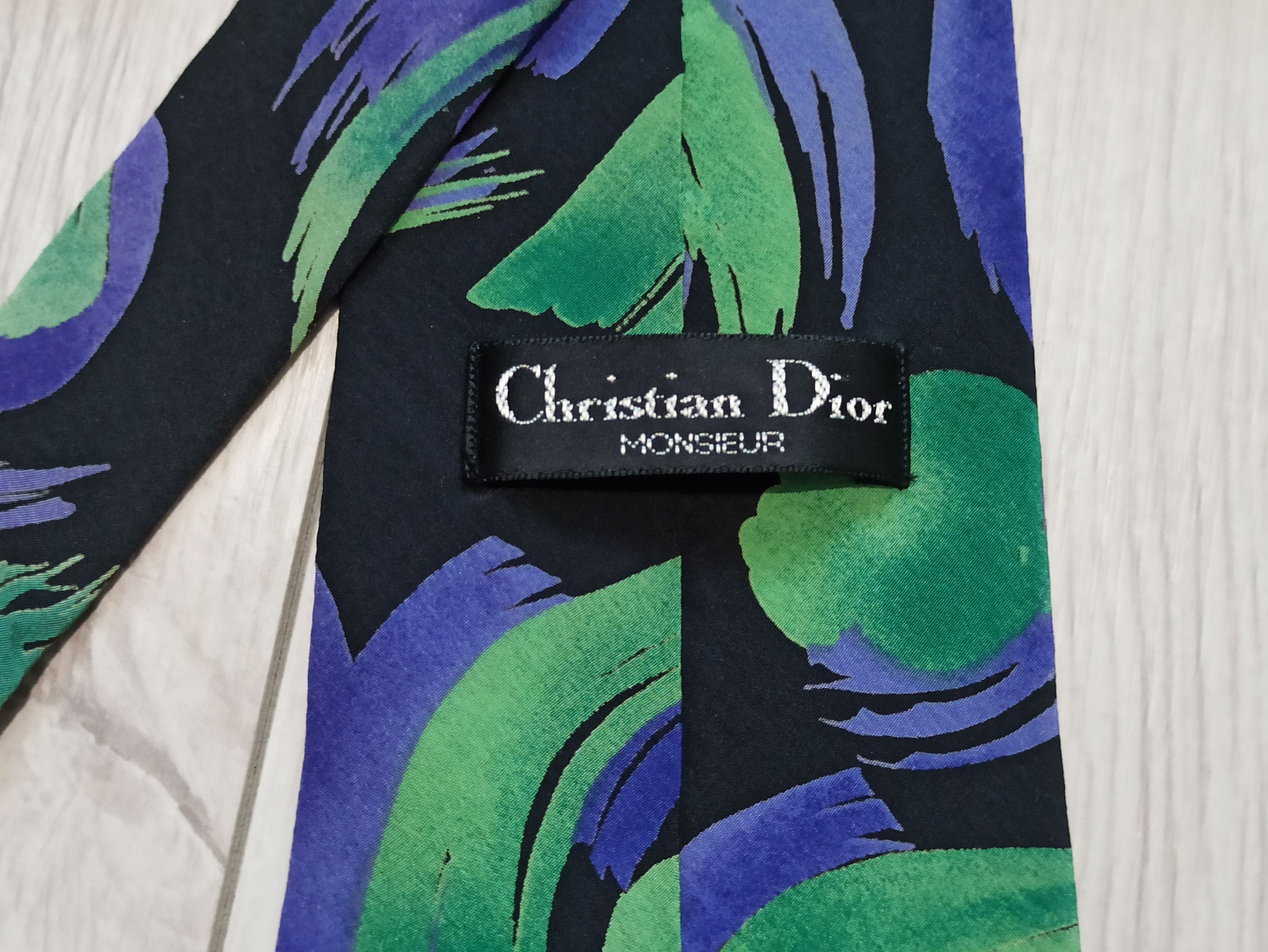Christian Dior Monsieur × Vintage Christian Dior Monsieur Silk Tie Size ONE SIZE - 3 Thumbnail