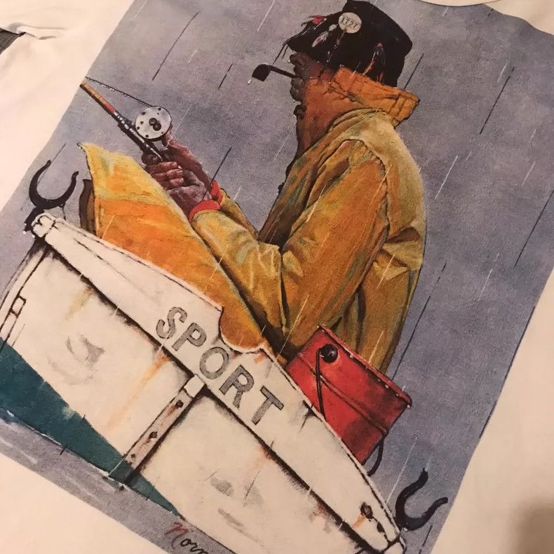 Junya Watanabe Junya watanabe White short-sleeved printed T-shirt Size US M / EU 48-50 / 2 - 4 Thumbnail