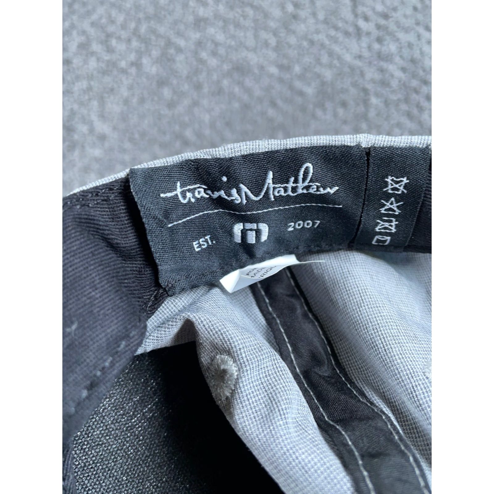TravisMathew Travis Mathew Embroidered Snapback Hat Golf Adult One Size Gray Logo Cap Size ONE SIZE - 4 Thumbnail