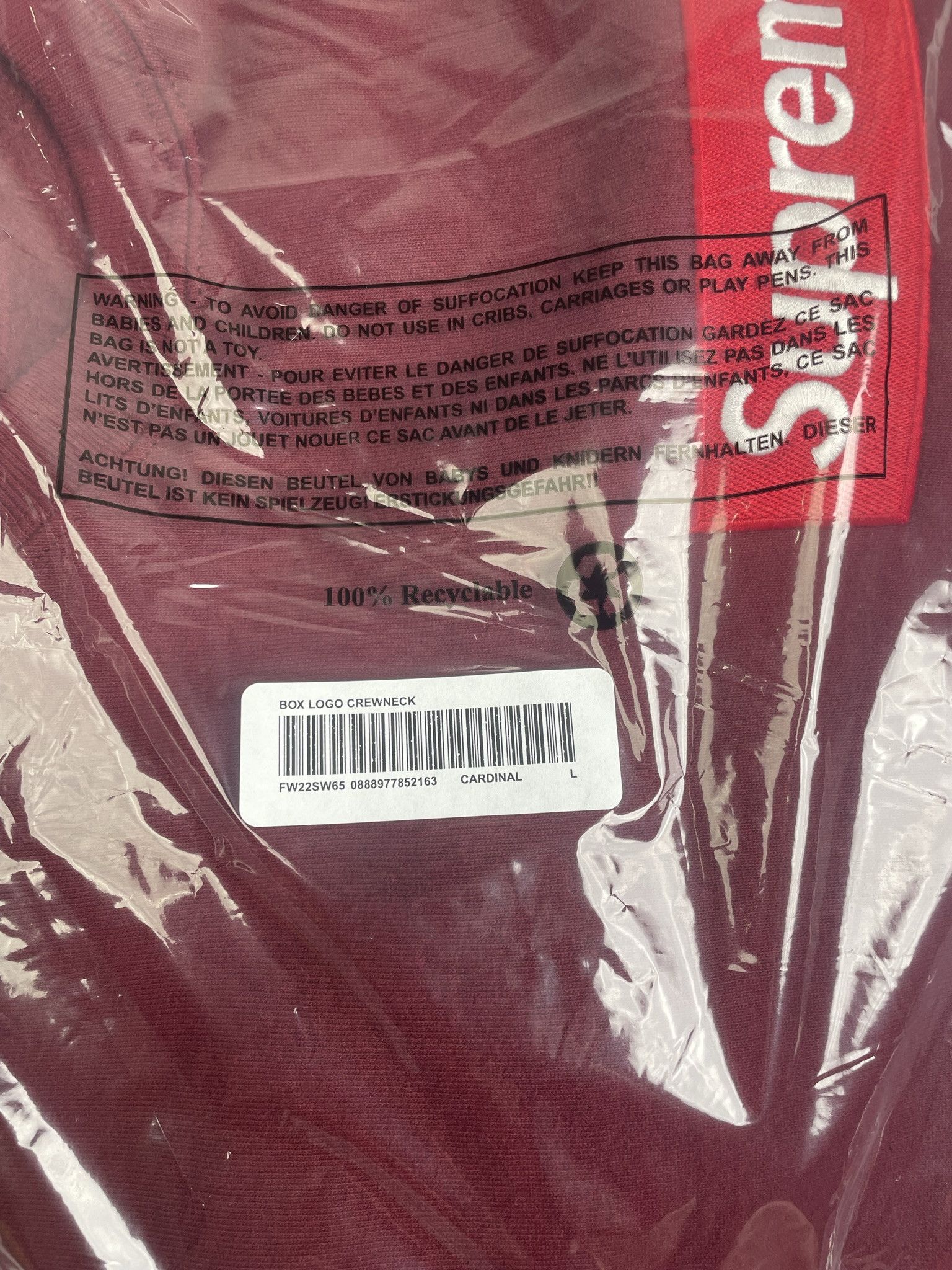 Supreme Box Logo Crewneck Size US L / EU 52-54 / 3 - 2 Thumbnail