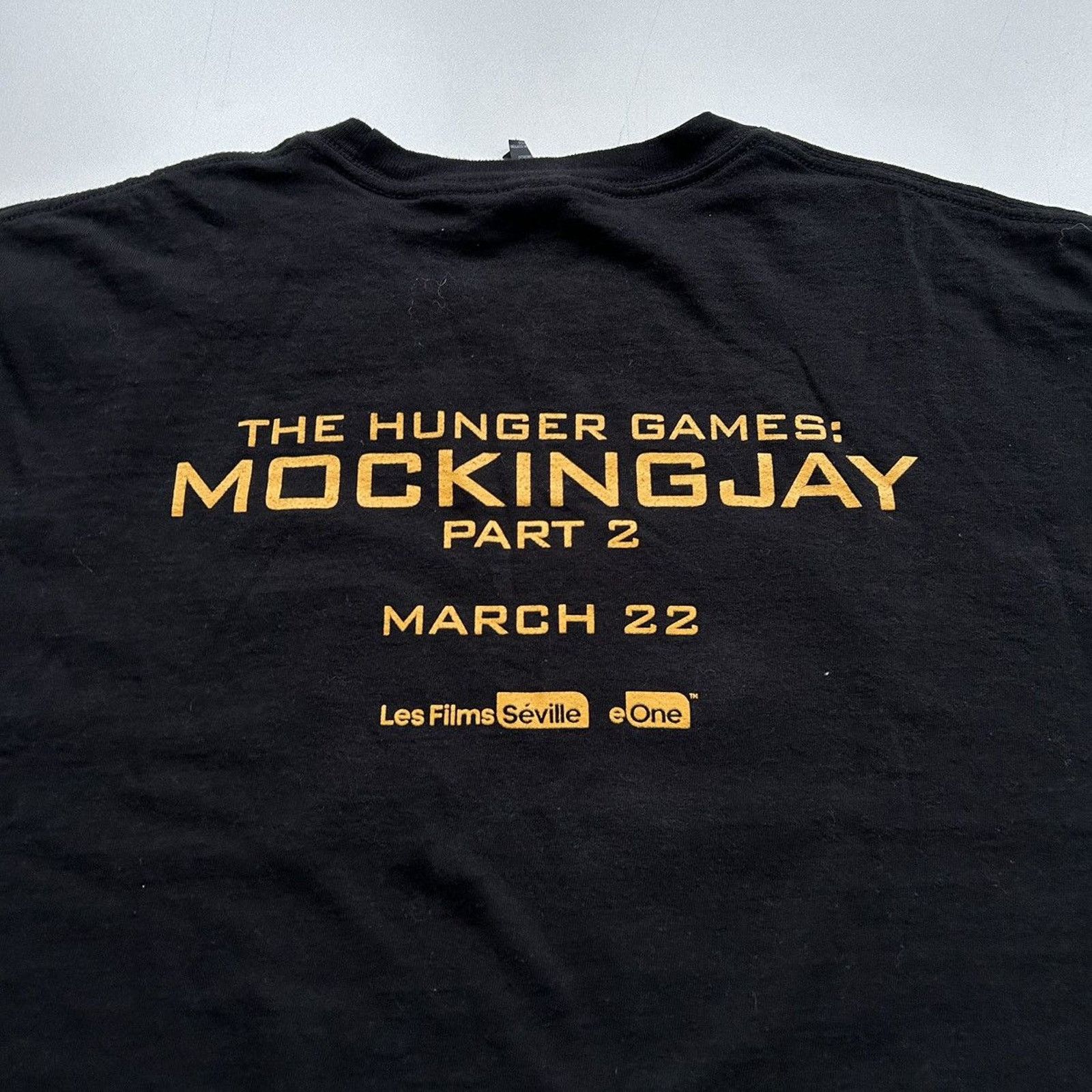 Vintage Y2K The Hunger Games Mocking Jay Part 2 Movie T Shirt Large Size US L / EU 52-54 / 3 - 4 Thumbnail